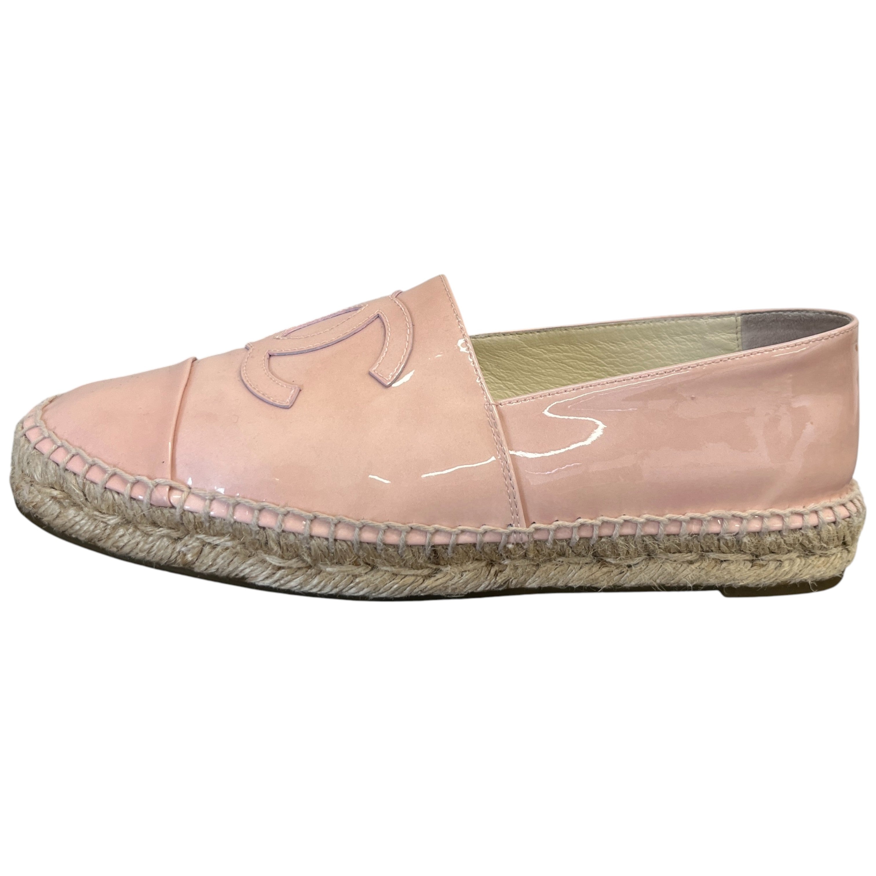 Women's Cc Logo Espadrilles Loafers Pink Size EU 38 / UK 5