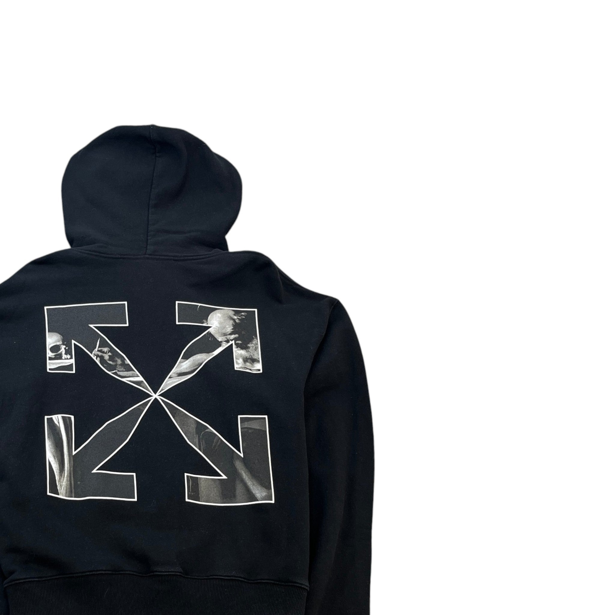 Men's Caravaggio Arrow Logo Hoodie Black Size M