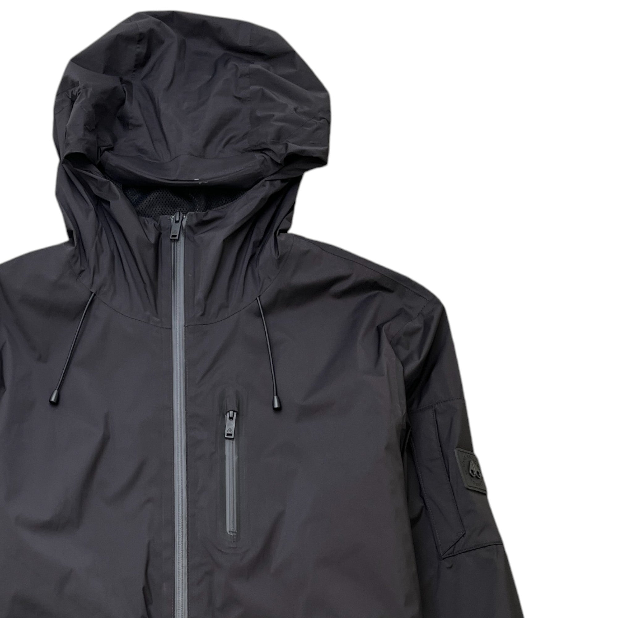 Men's Zip Up Logo Jacket Black Size XL