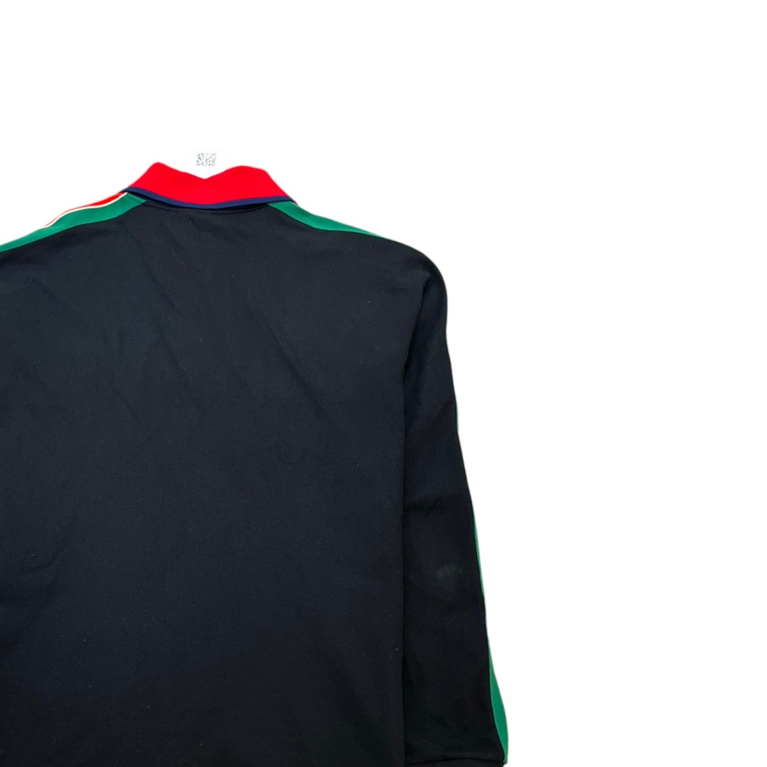 Men's Side Stripe Logo Polo Shirt Black Size L