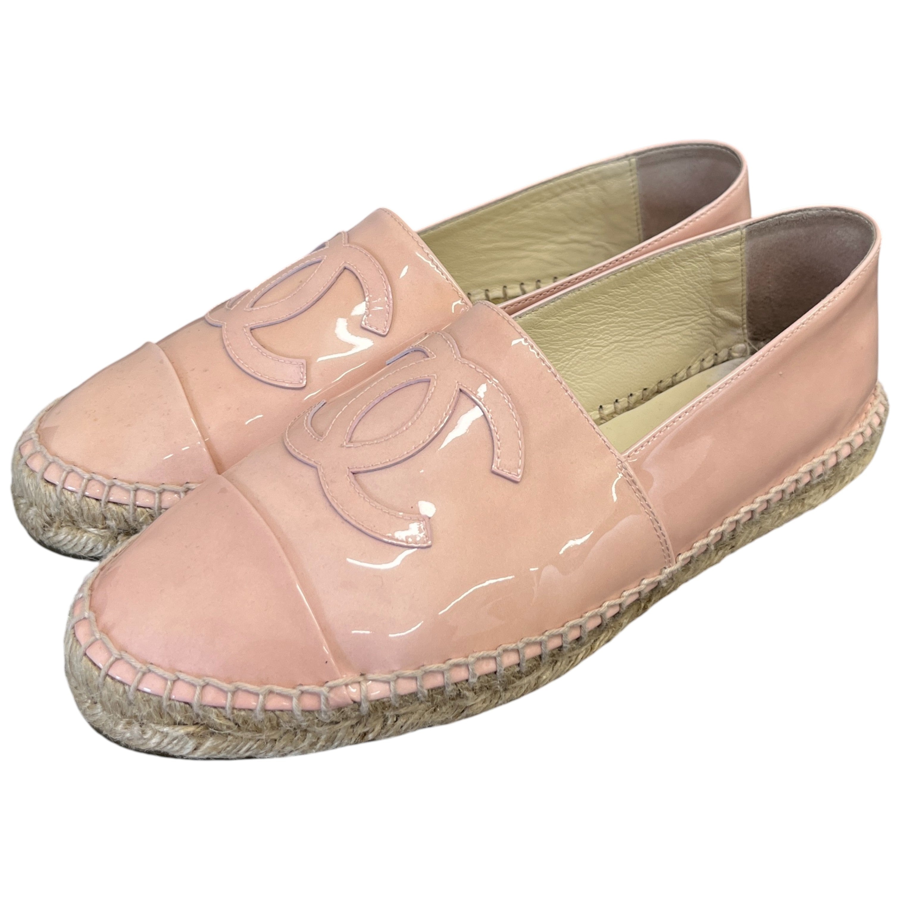 Women's Cc Logo Espadrilles Loafers Pink Size EU 38 / UK 5