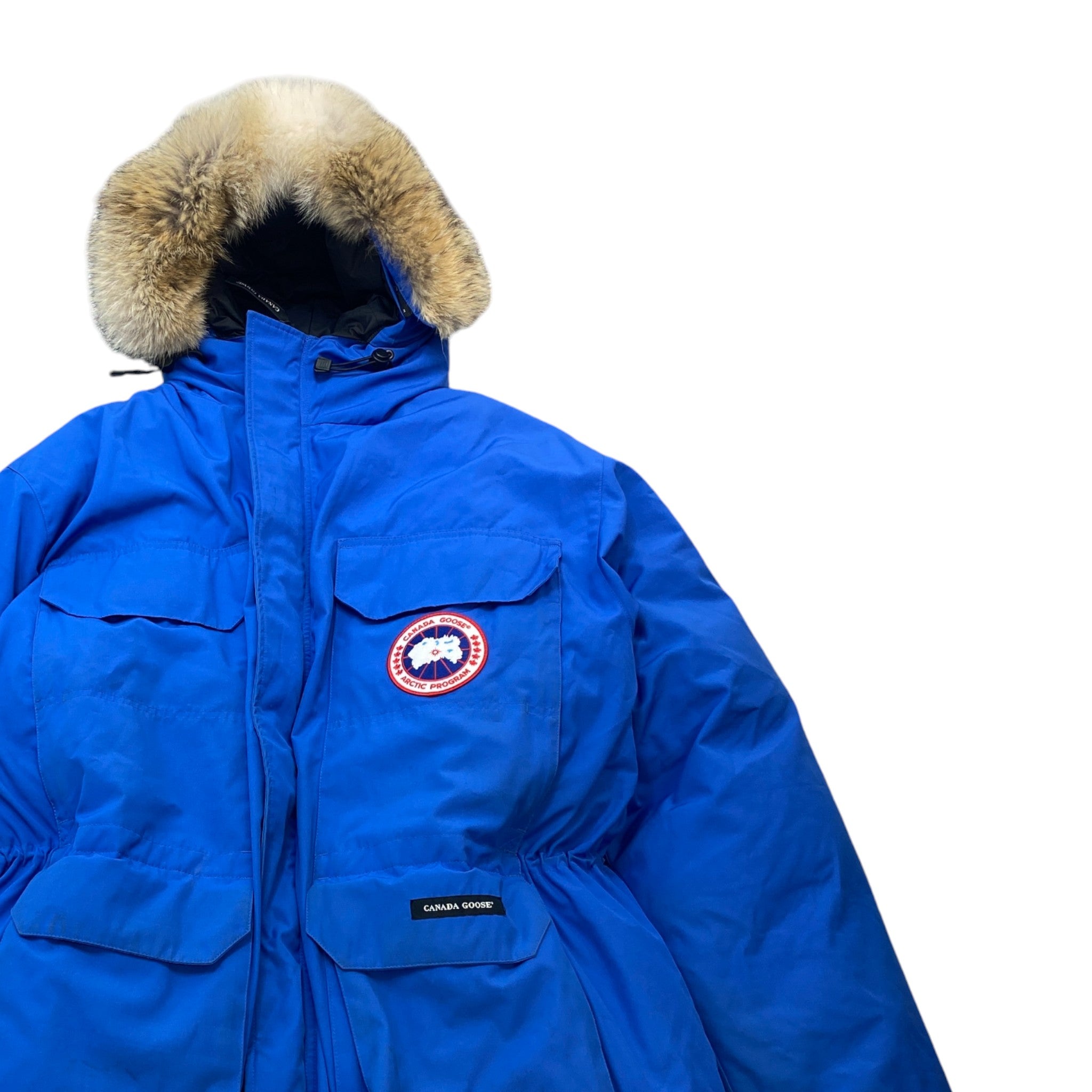 Men's Expedition Parka Down Jacket Blue Size XL