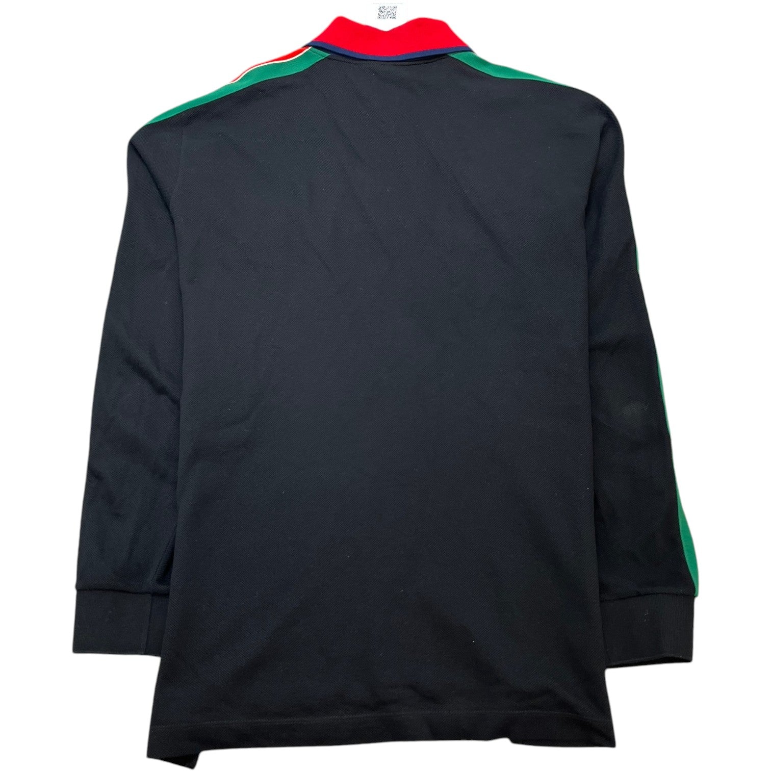 Men's Side Stripe Logo Polo Shirt Black Size L