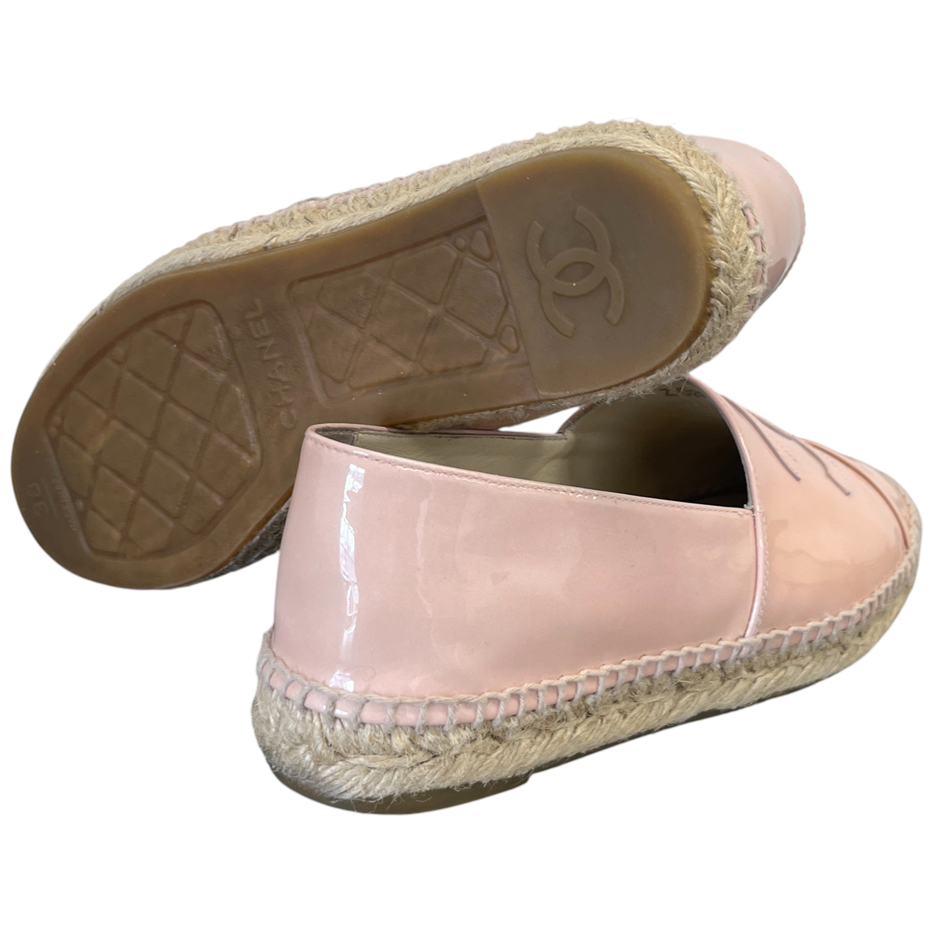 Women's Cc Logo Espadrilles Loafers Pink Size EU 38 / UK 5