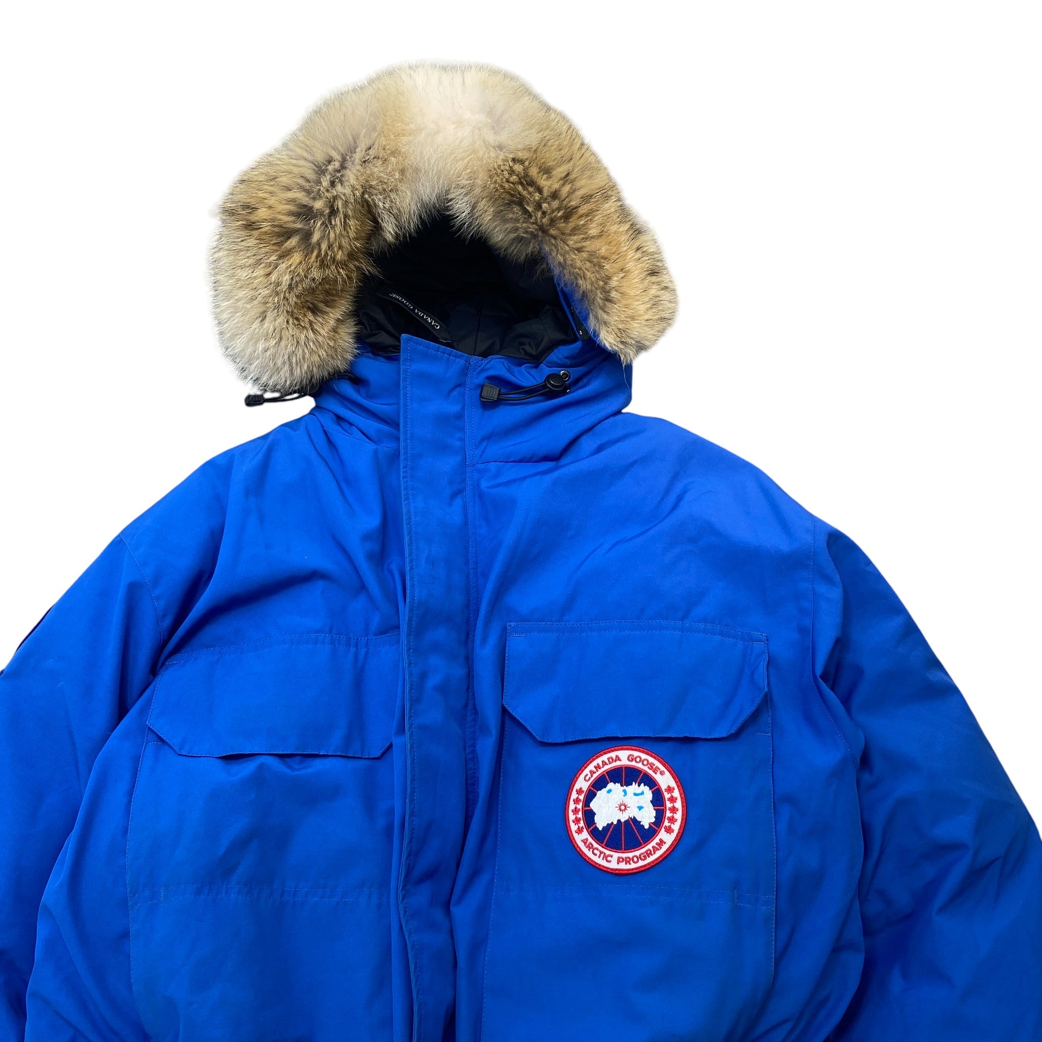 Men's Expedition Parka Down Jacket Blue Size XL