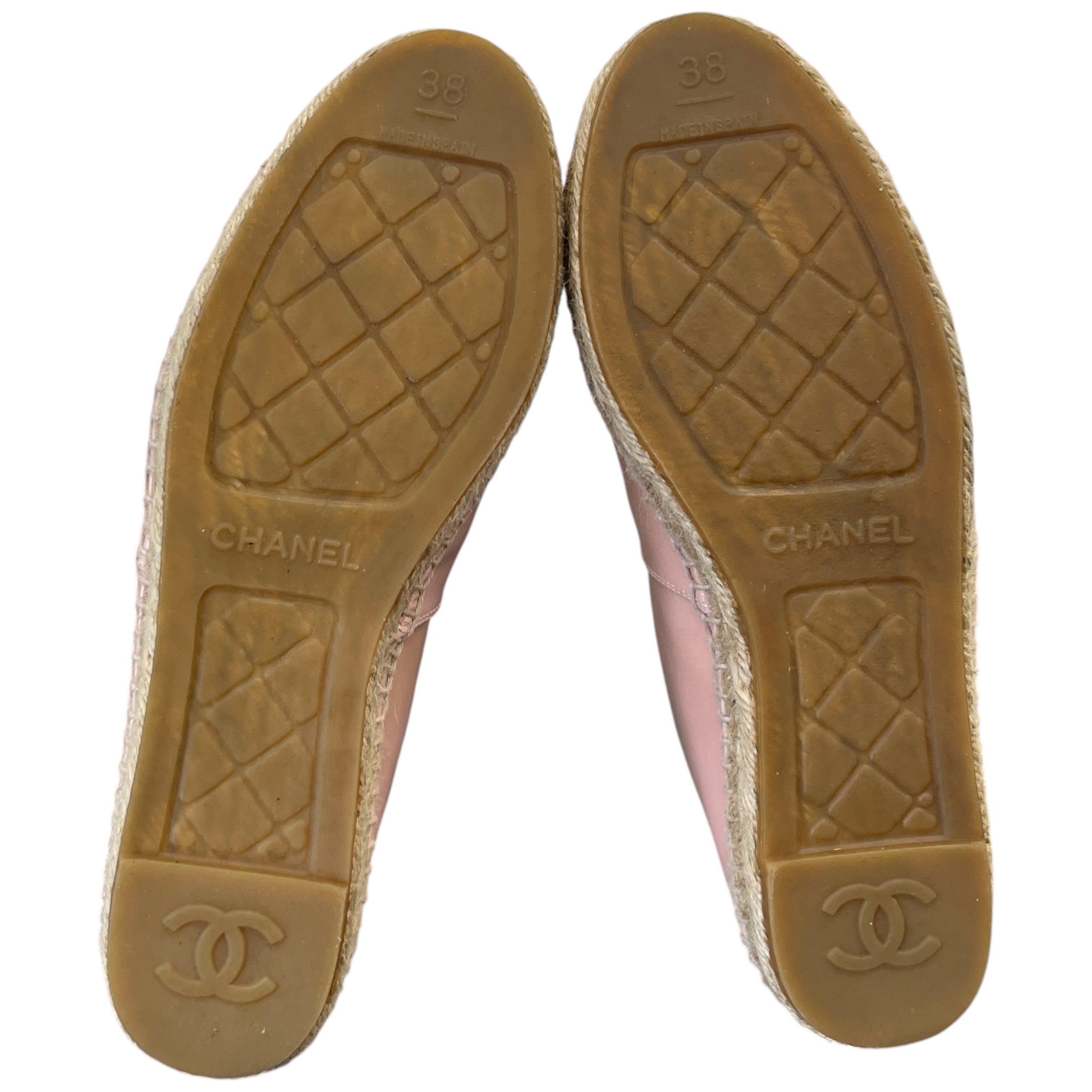 Women's Cc Logo Espadrilles Loafers Pink Size EU 38 / UK 5