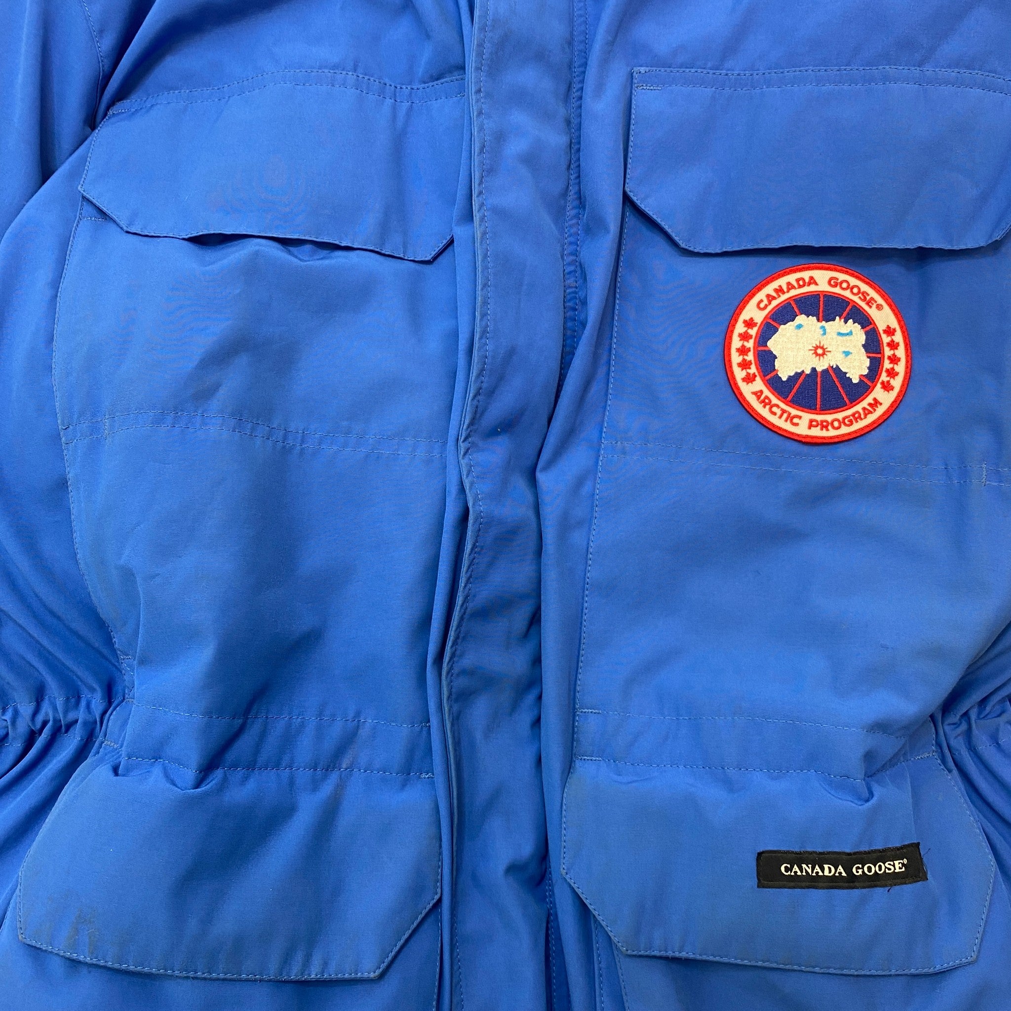 Men's Expedition Parka Down Jacket Blue Size XL