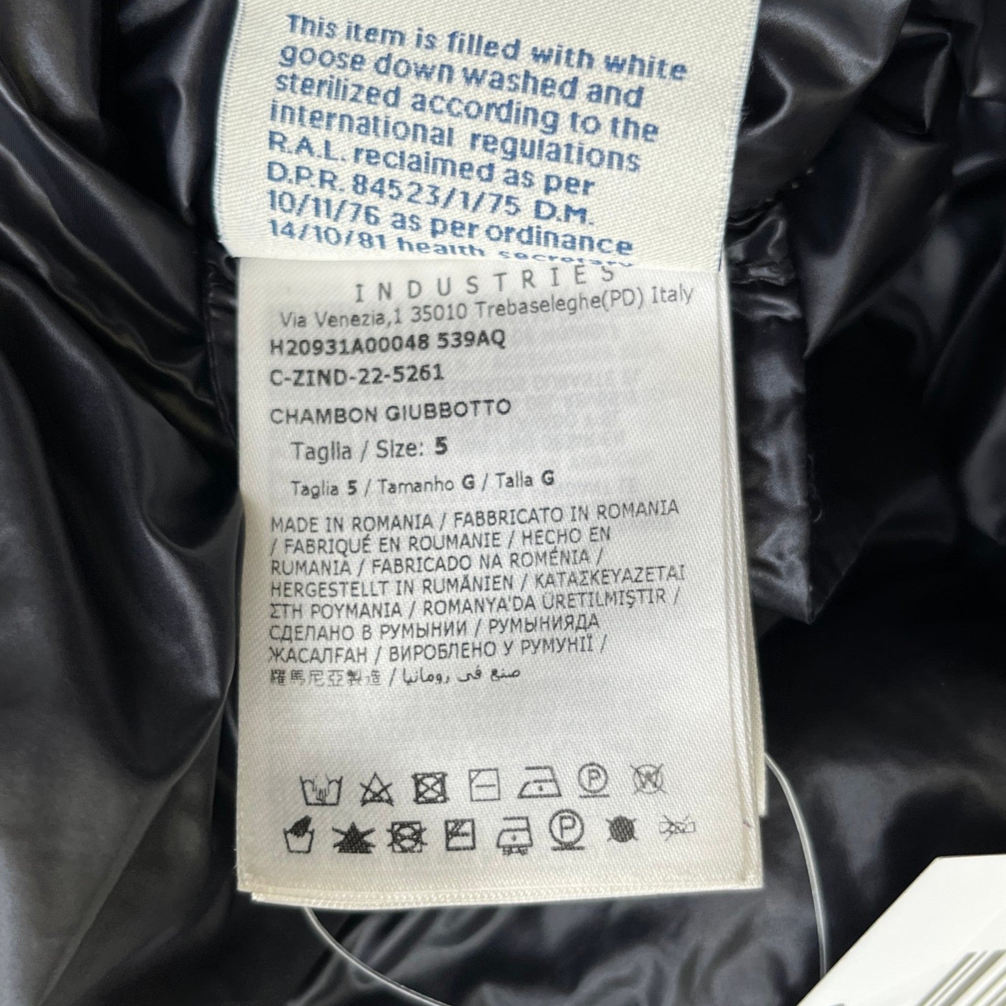 Women's Chambon Down Jacket Black Size 5 / UK 20