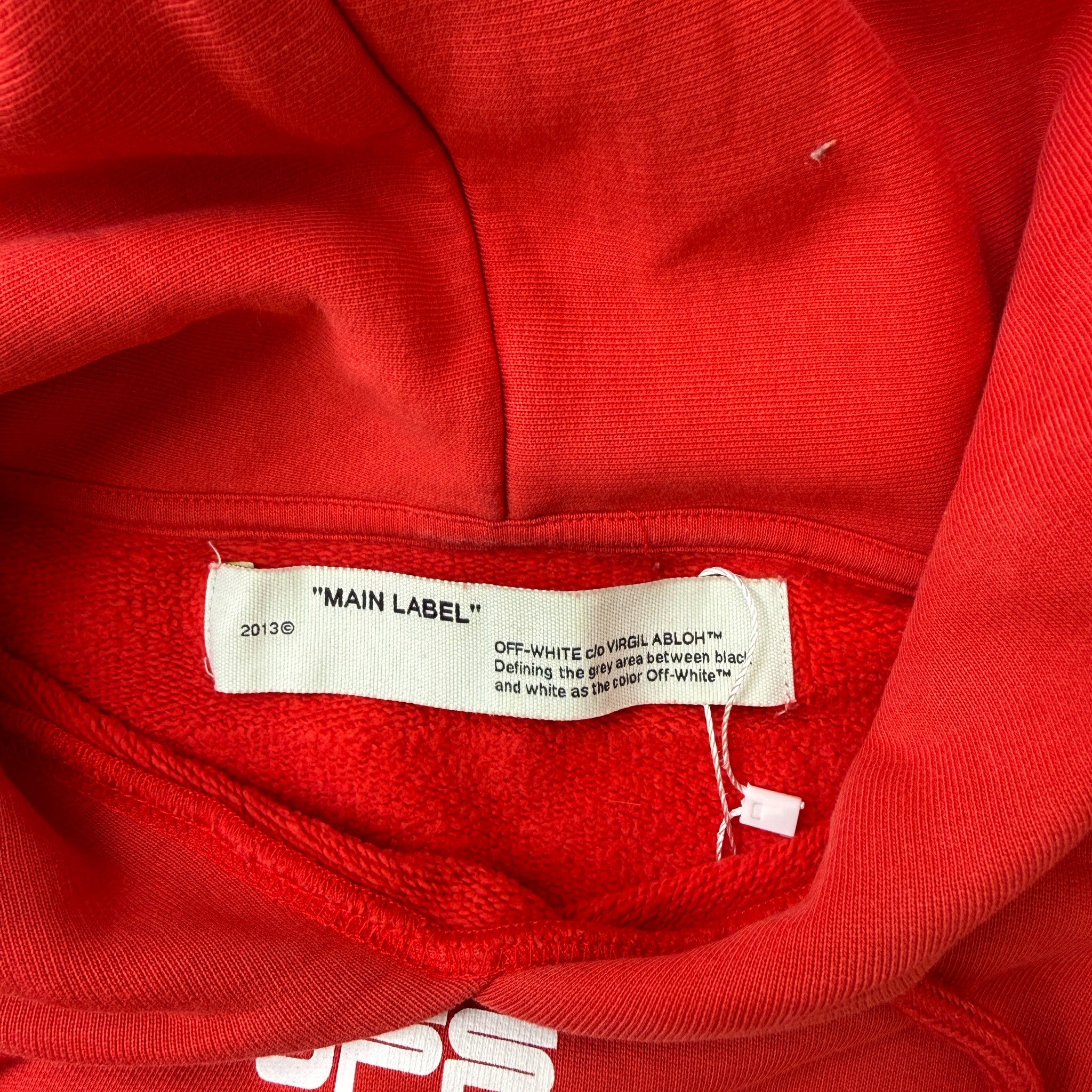 Men's Arrow Logo Hoodie Red Size XL