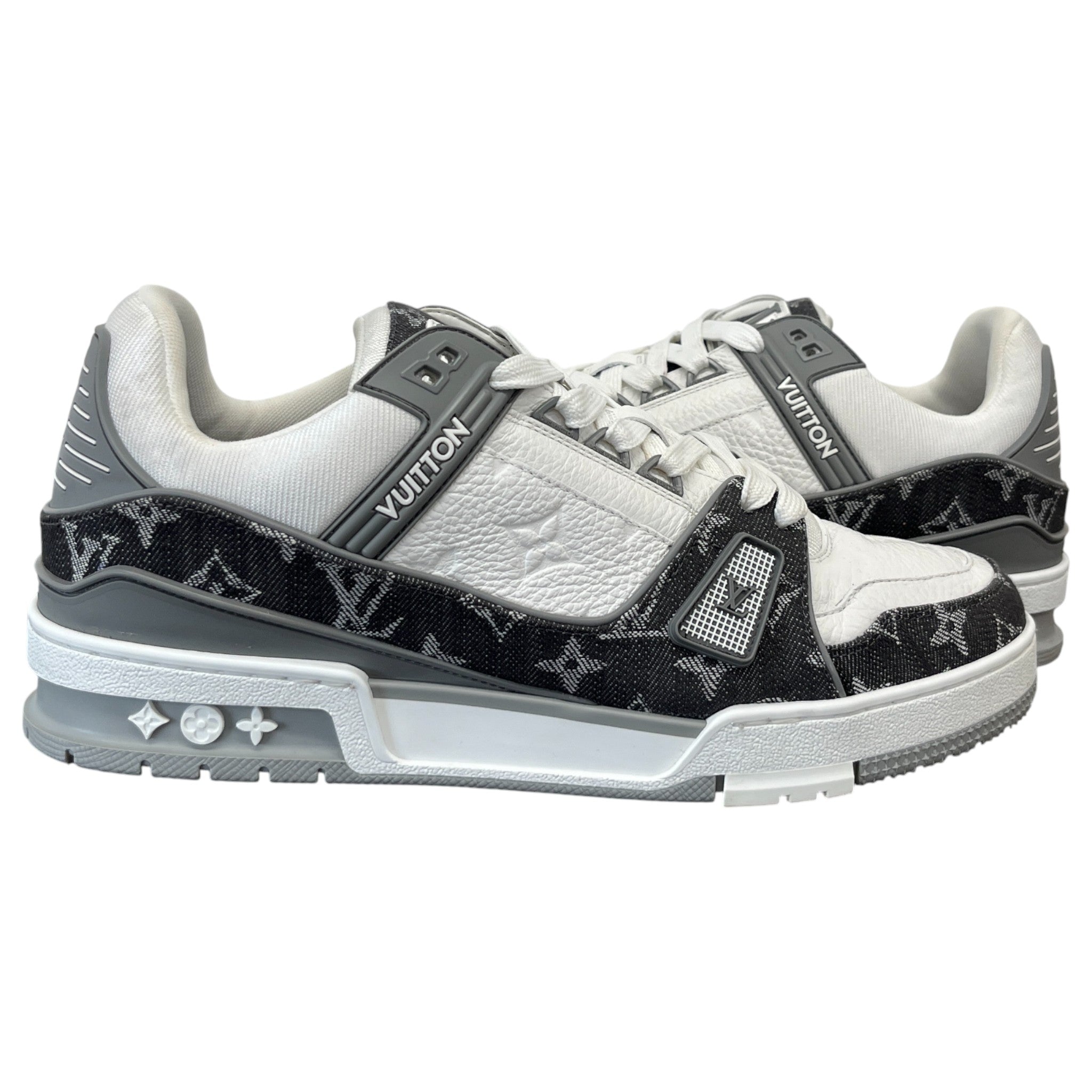 Men's Lv Denim Low Trainers Grey Size EU 42 / UK 8