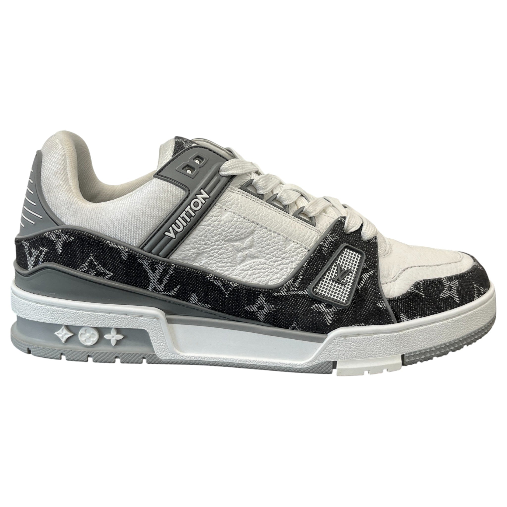 Men's Lv Denim Low Trainers Grey Size EU 42 / UK 8