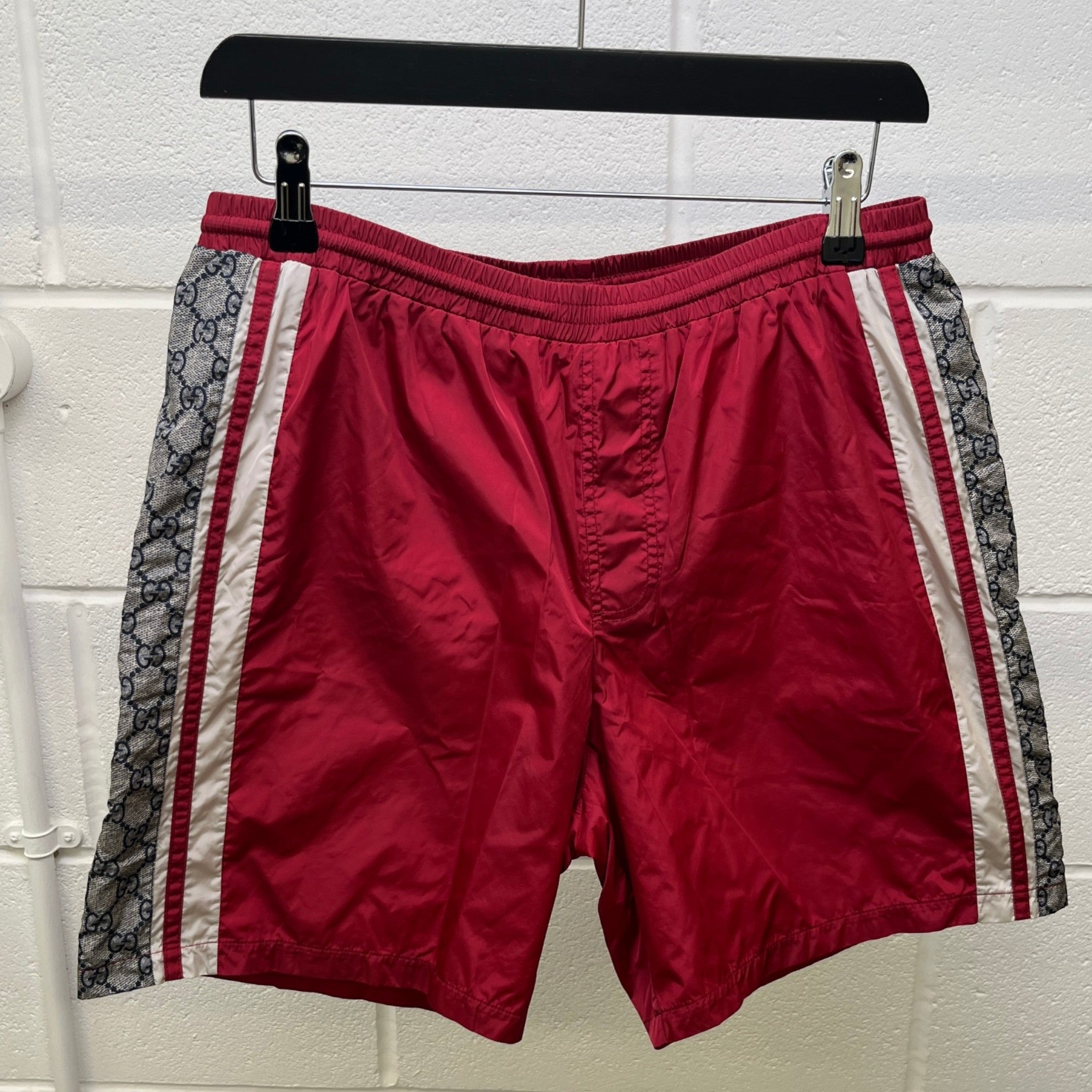 Men's Gg Supreme Swim Shorts Red Size W32 / IT 48