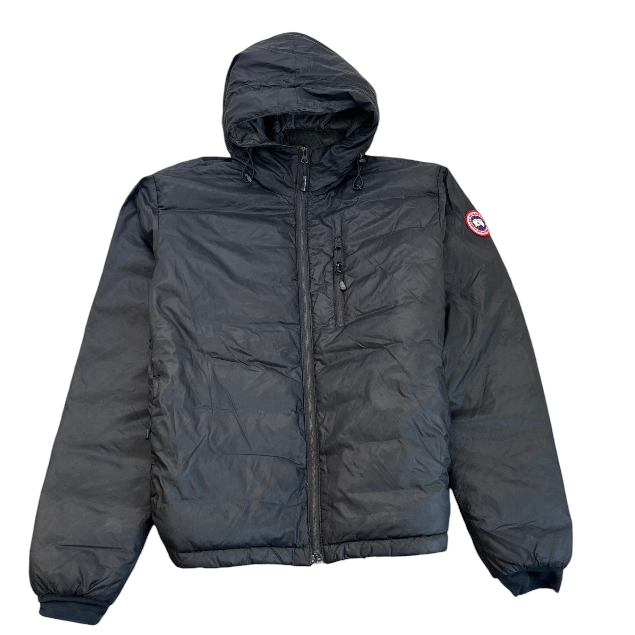 Men's Lodge Hoody Down Jacket Black Size L
