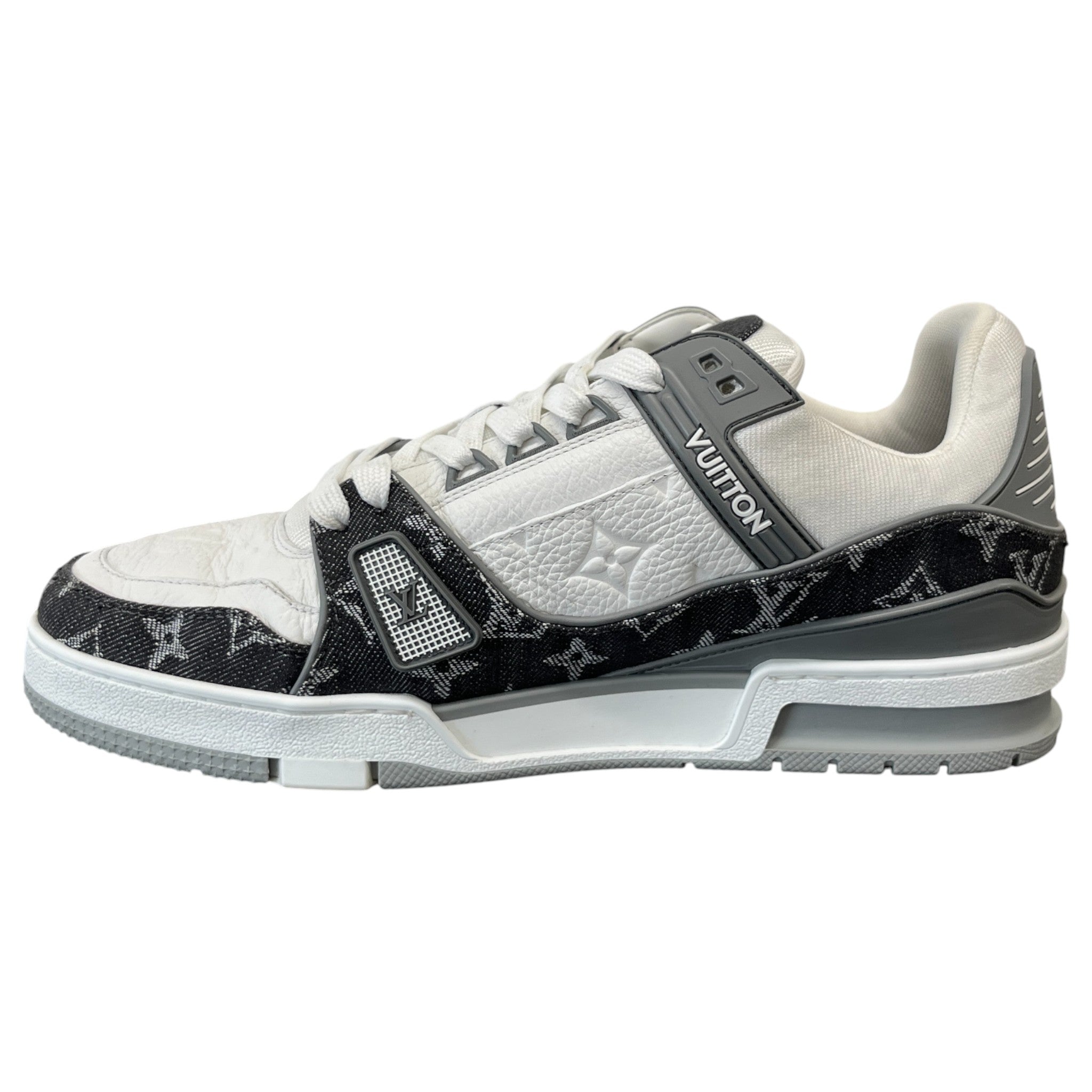 Men's Lv Denim Low Trainers Grey Size EU 42 / UK 8