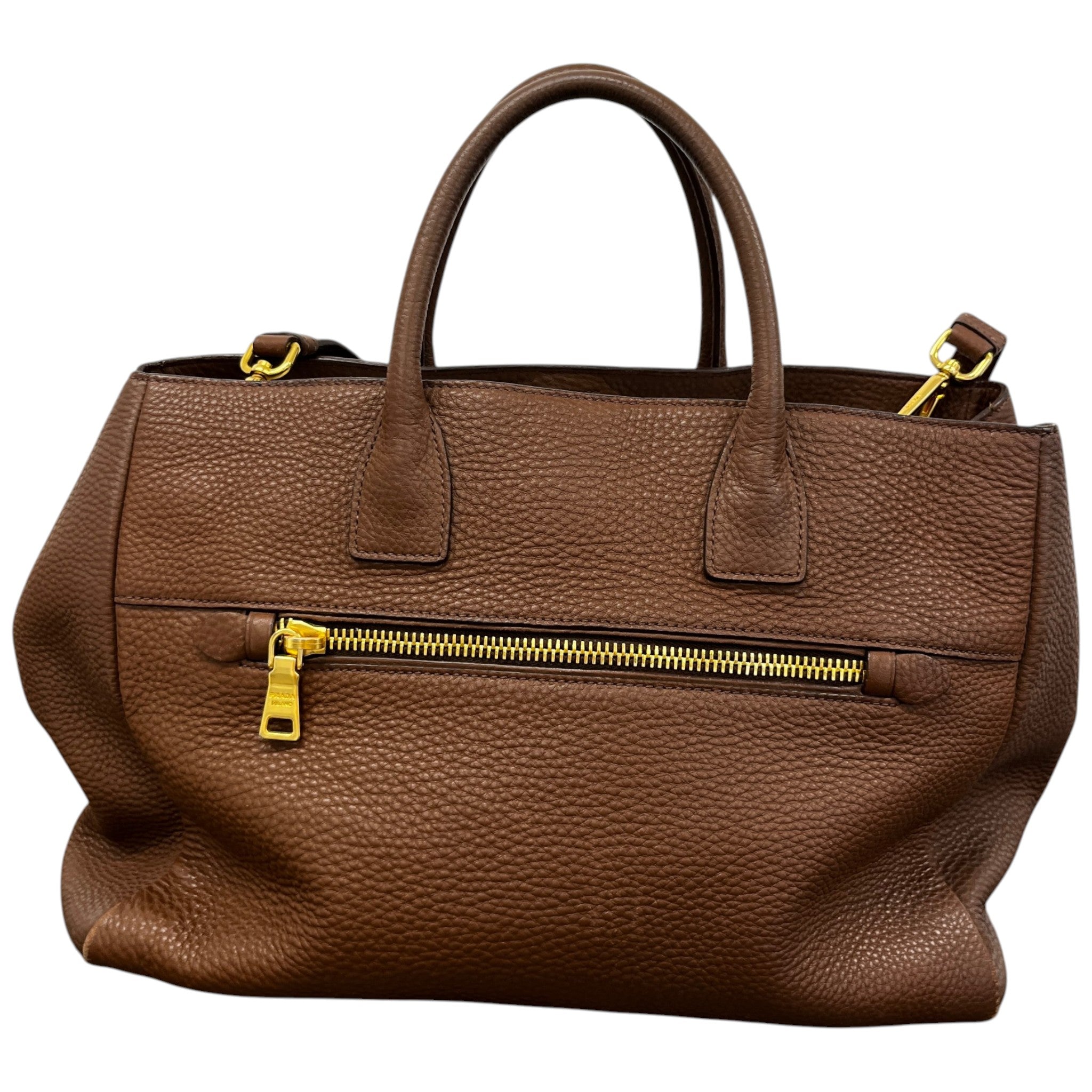 Women's Vitello Daino Handbag Brown