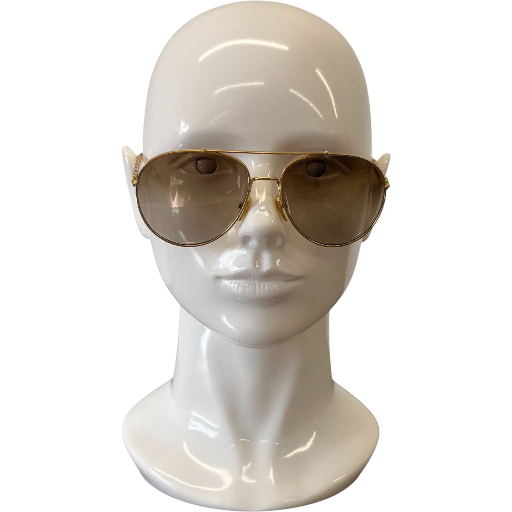 Women's Z1539W My Lv Chain Pilot Sunglasses Gold