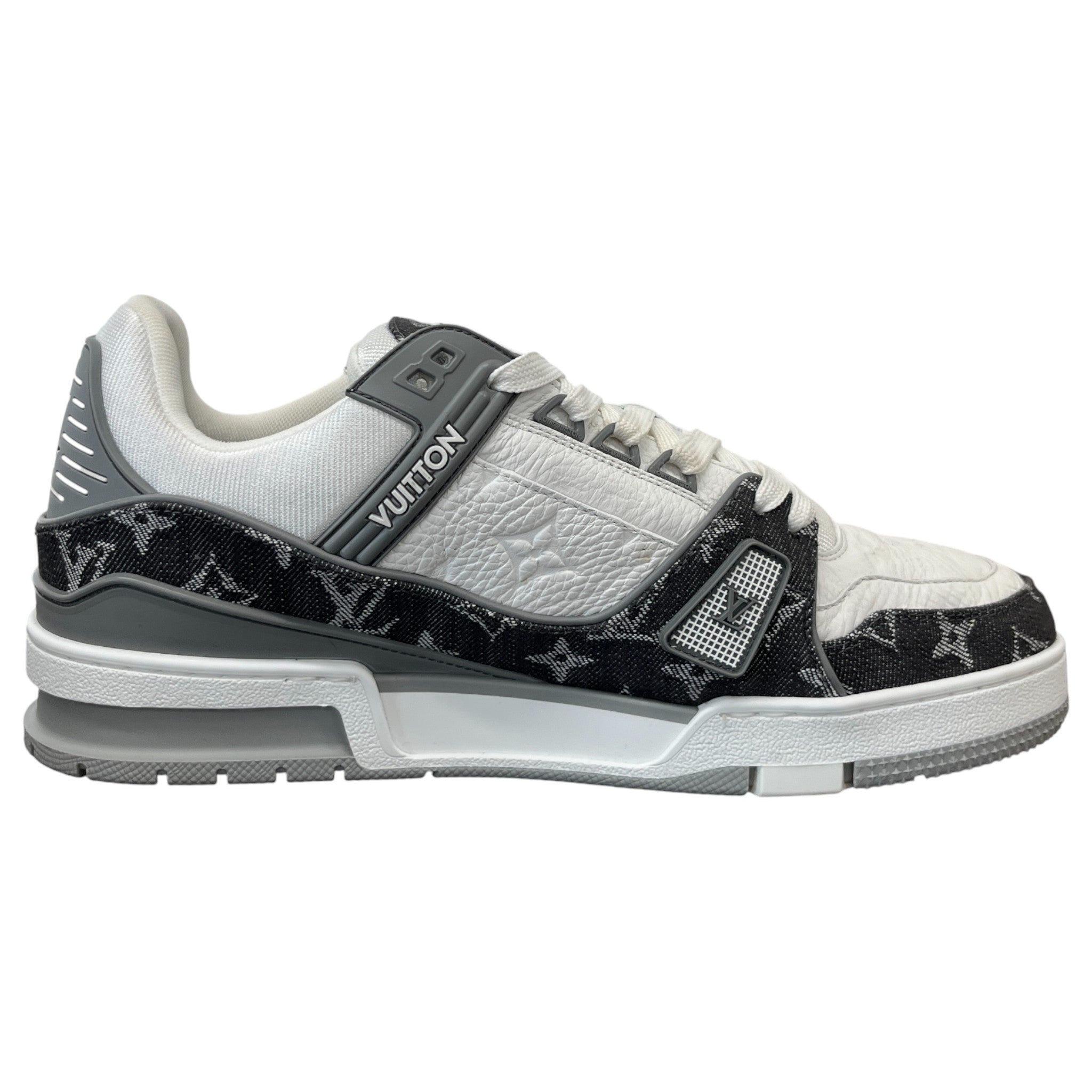 Men's Lv Denim Low Trainers Grey Size EU 42 / UK 8