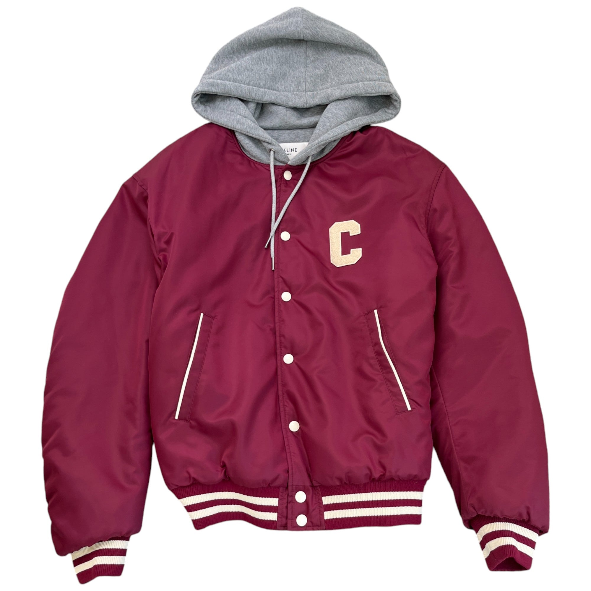 Men's Varsity Jacket Burgundy Size IT 48 / M