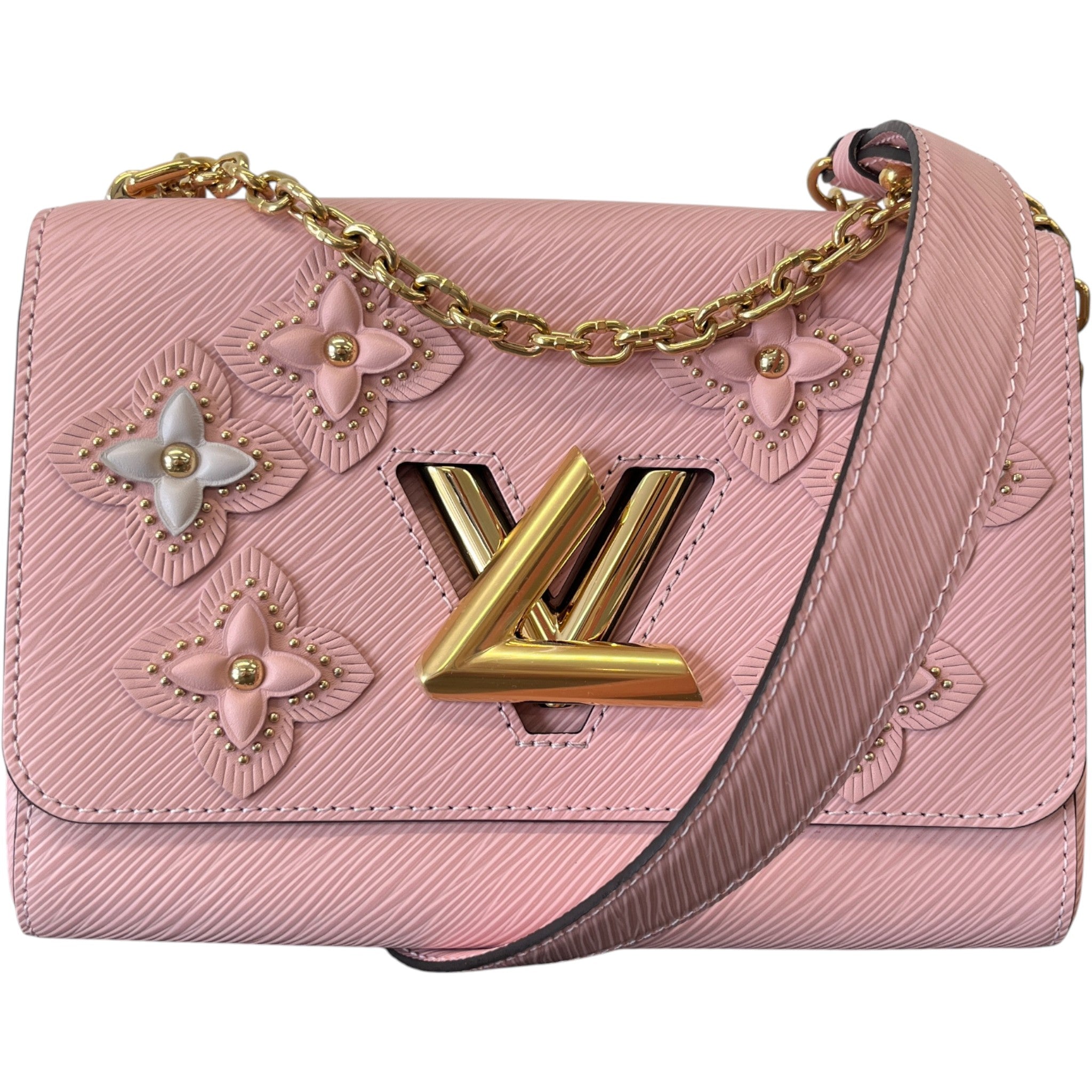 Women's Twist Mm Flower Tinsel Bag Pink