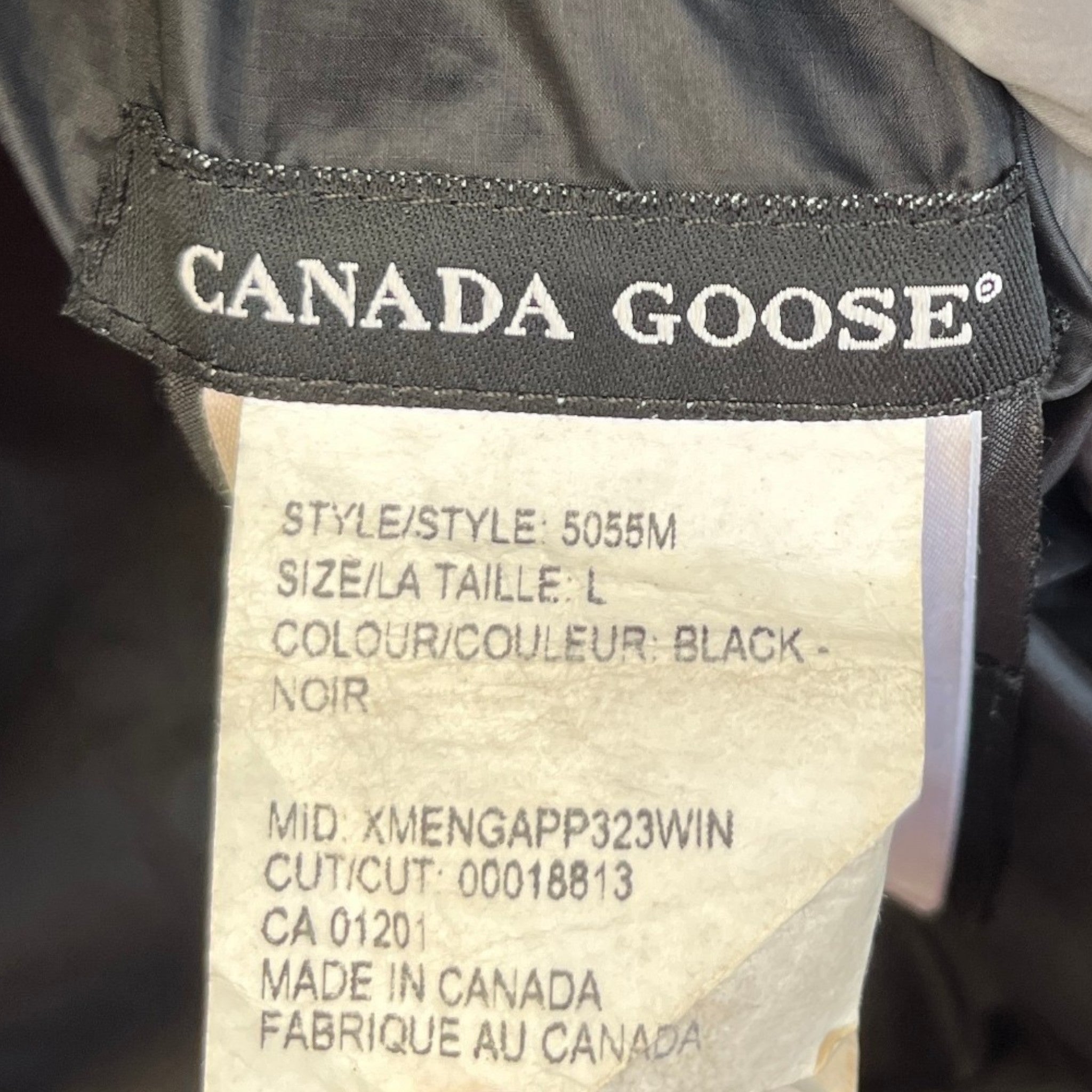 Men's Lodge Hoody Down Jacket Black Size L