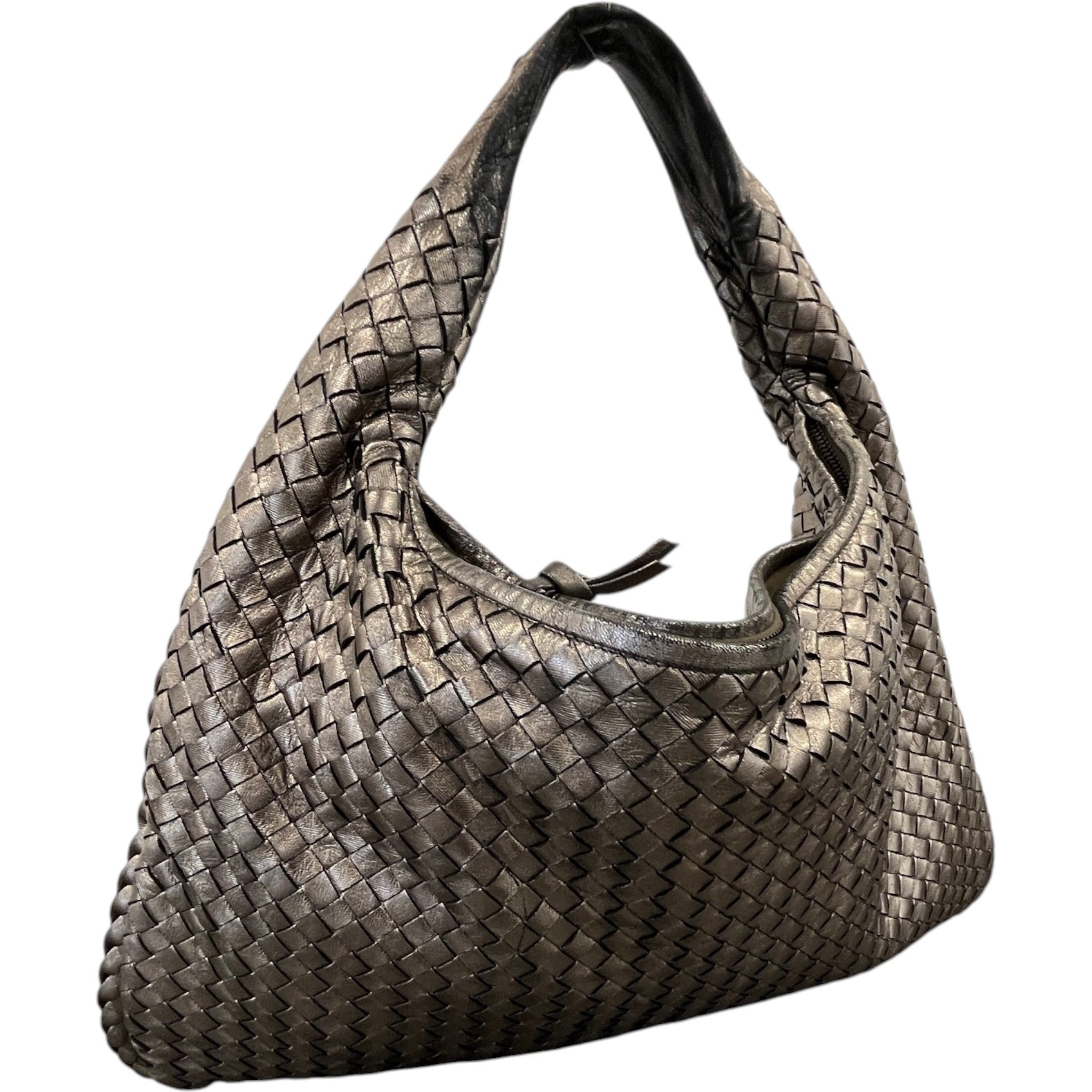 Women's Intrecciato Hobo Bag Gold
