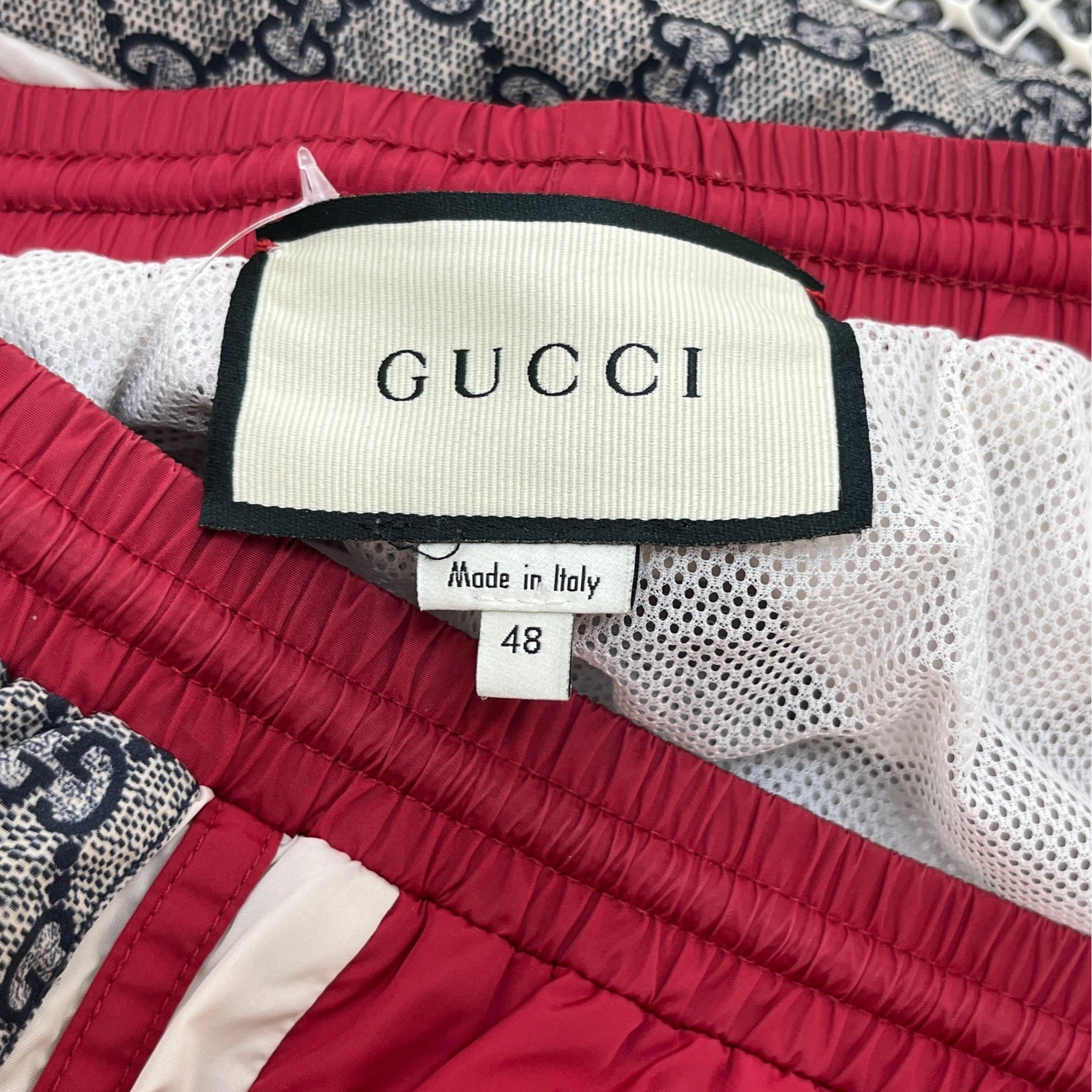 Men's Gg Supreme Swim Shorts Red Size W32 / IT 48