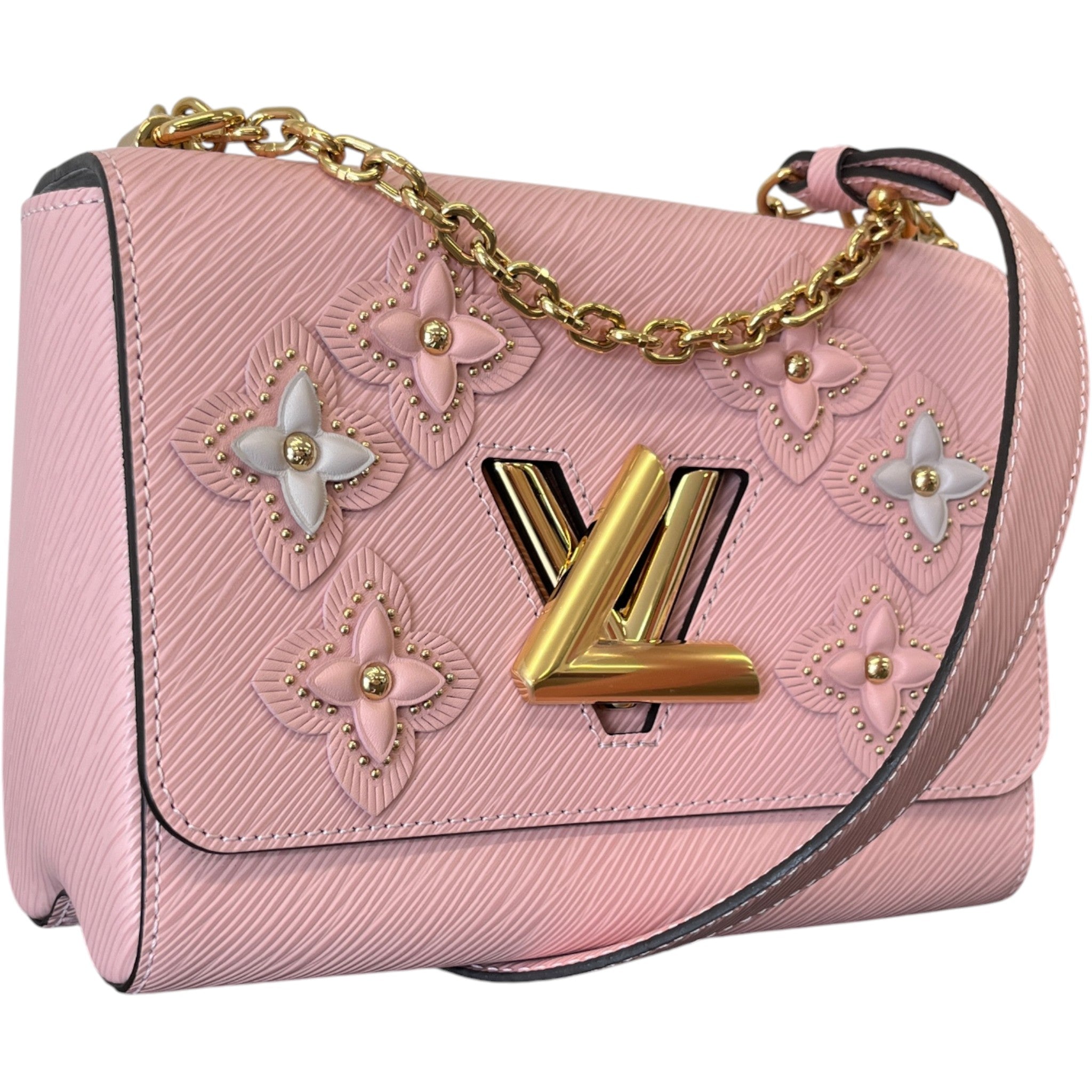 Women's Twist Mm Flower Tinsel Bag Pink