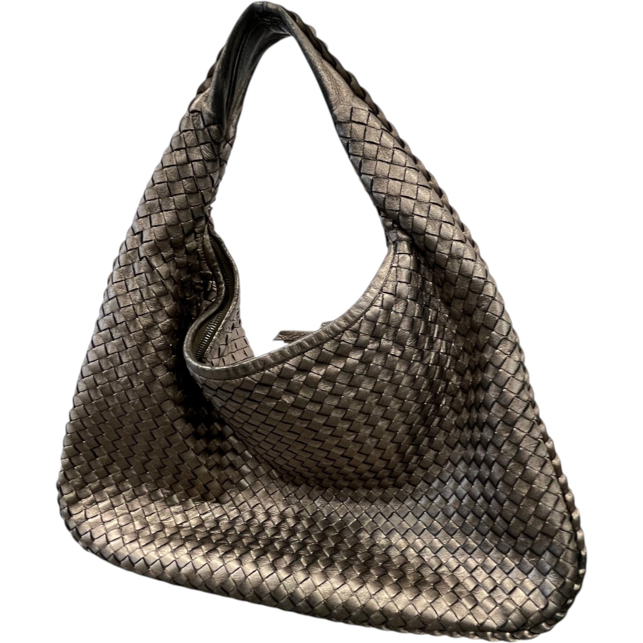 Women's Intrecciato Hobo Bag Gold