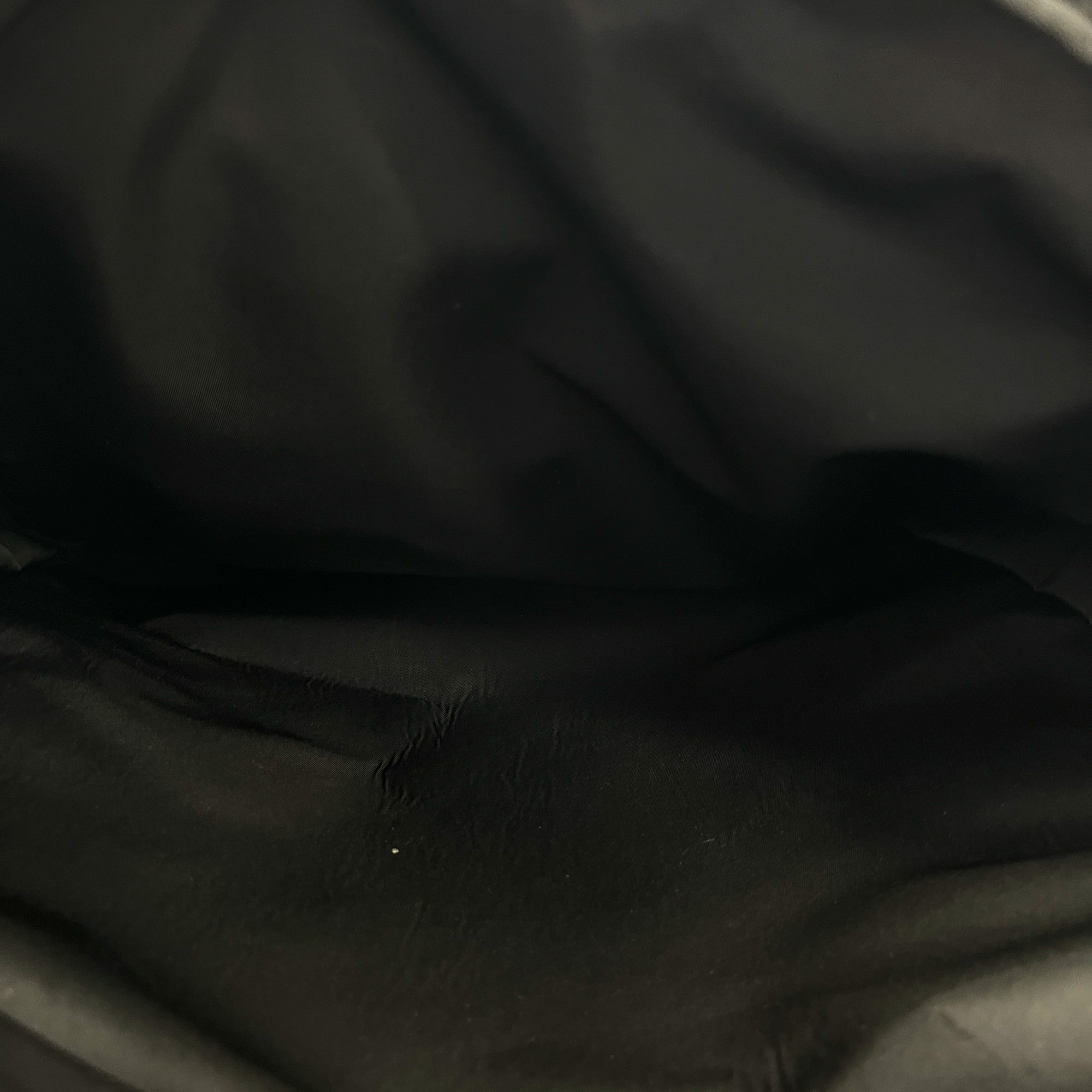 Men's Nylon Logo Messenger Bag Black