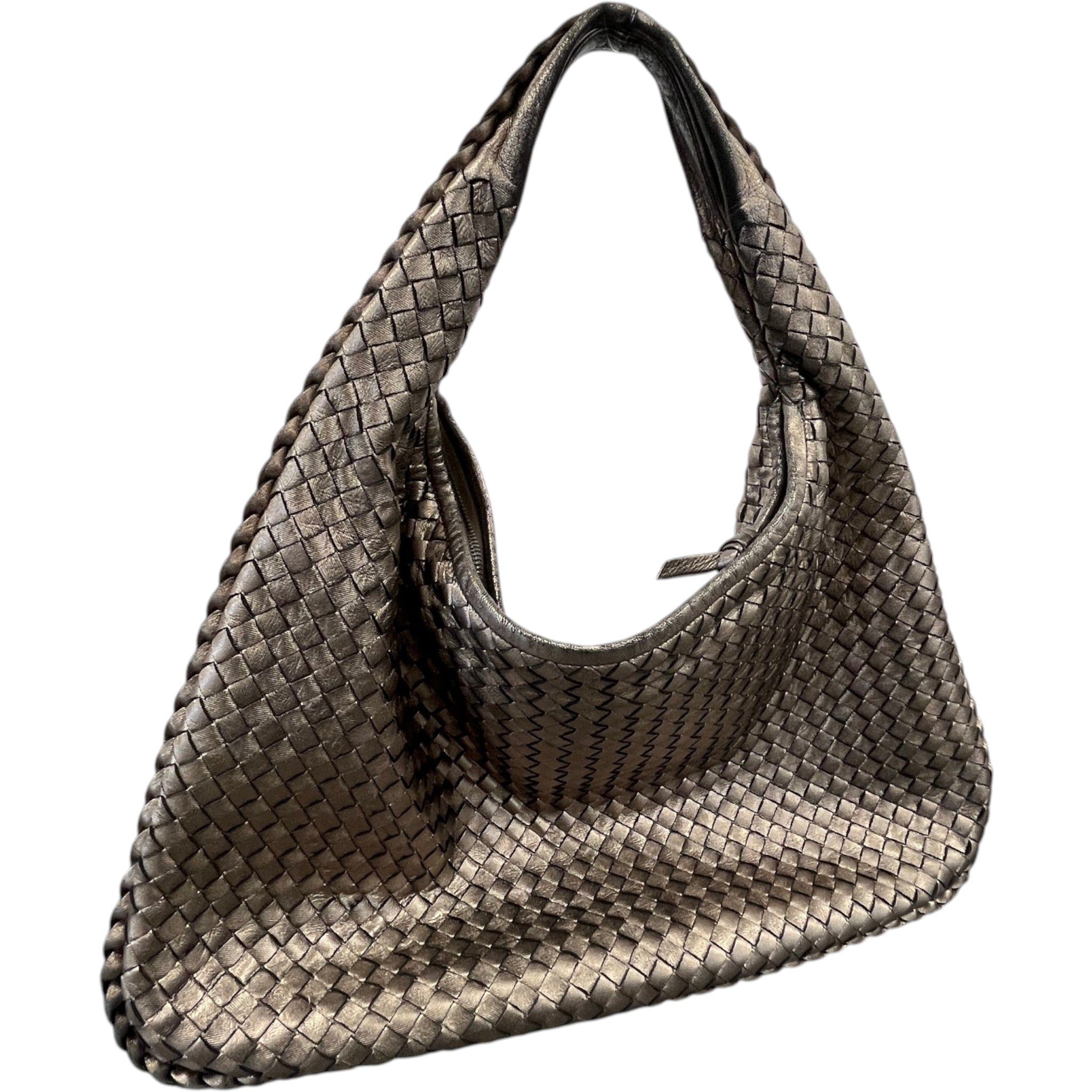 Women's Intrecciato Hobo Bag Gold
