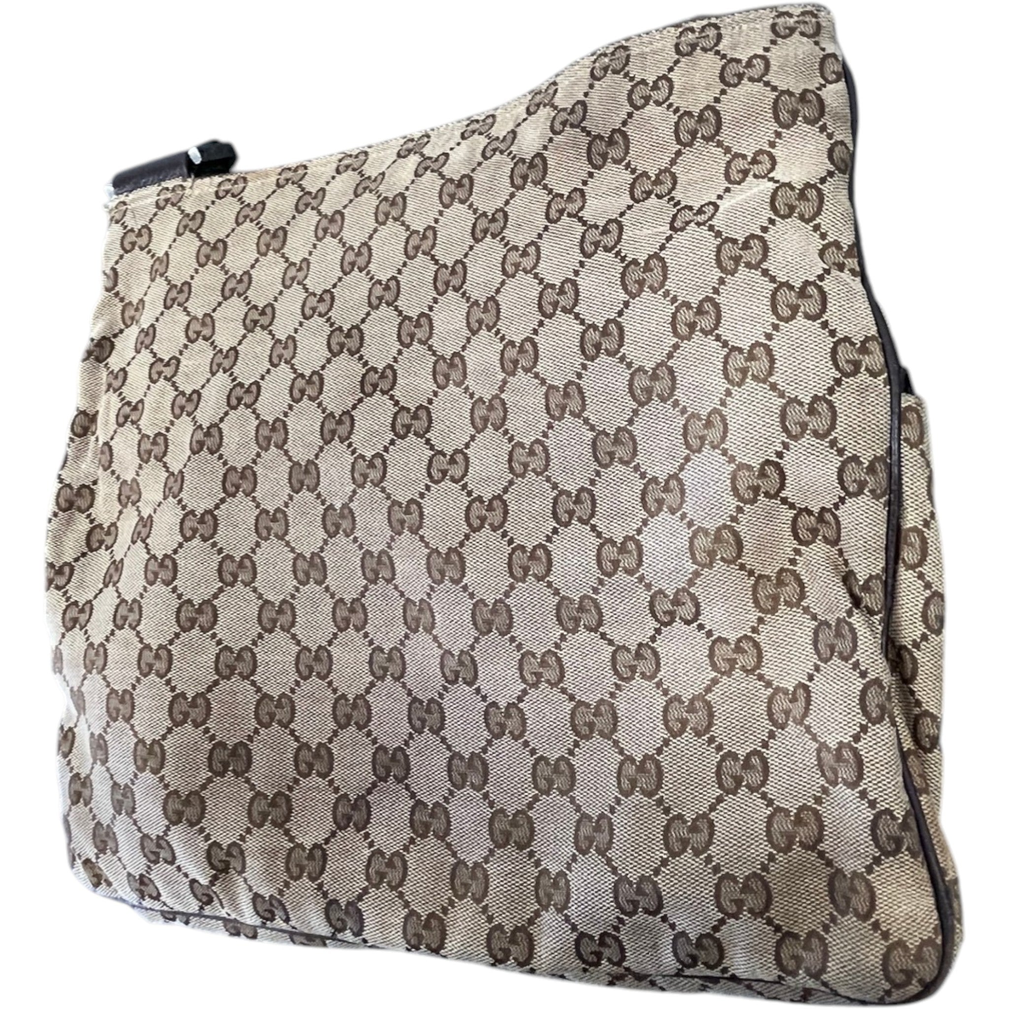 Men's Gg Supreme Messenger Bag Beige