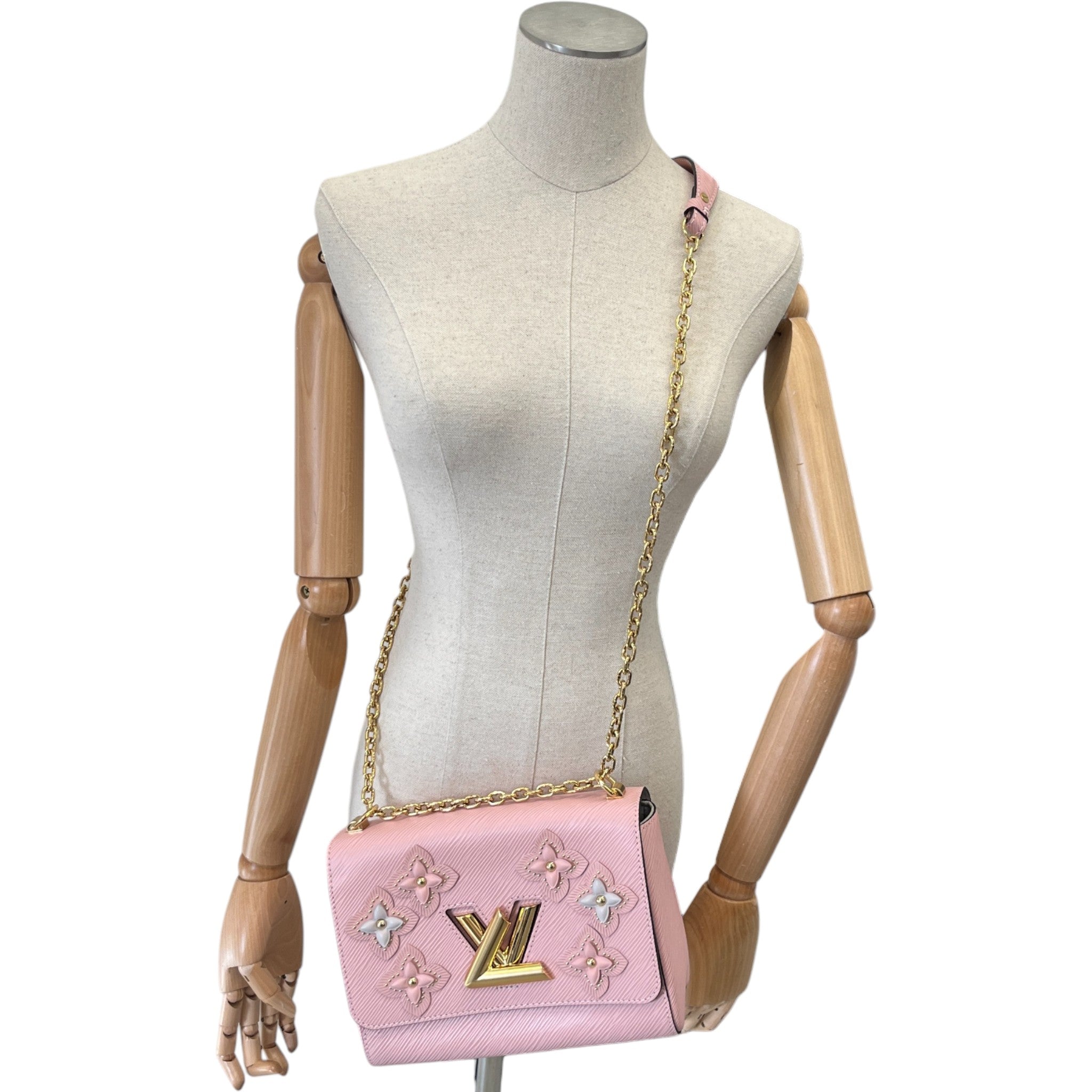 Women's Twist Mm Flower Tinsel Bag Pink