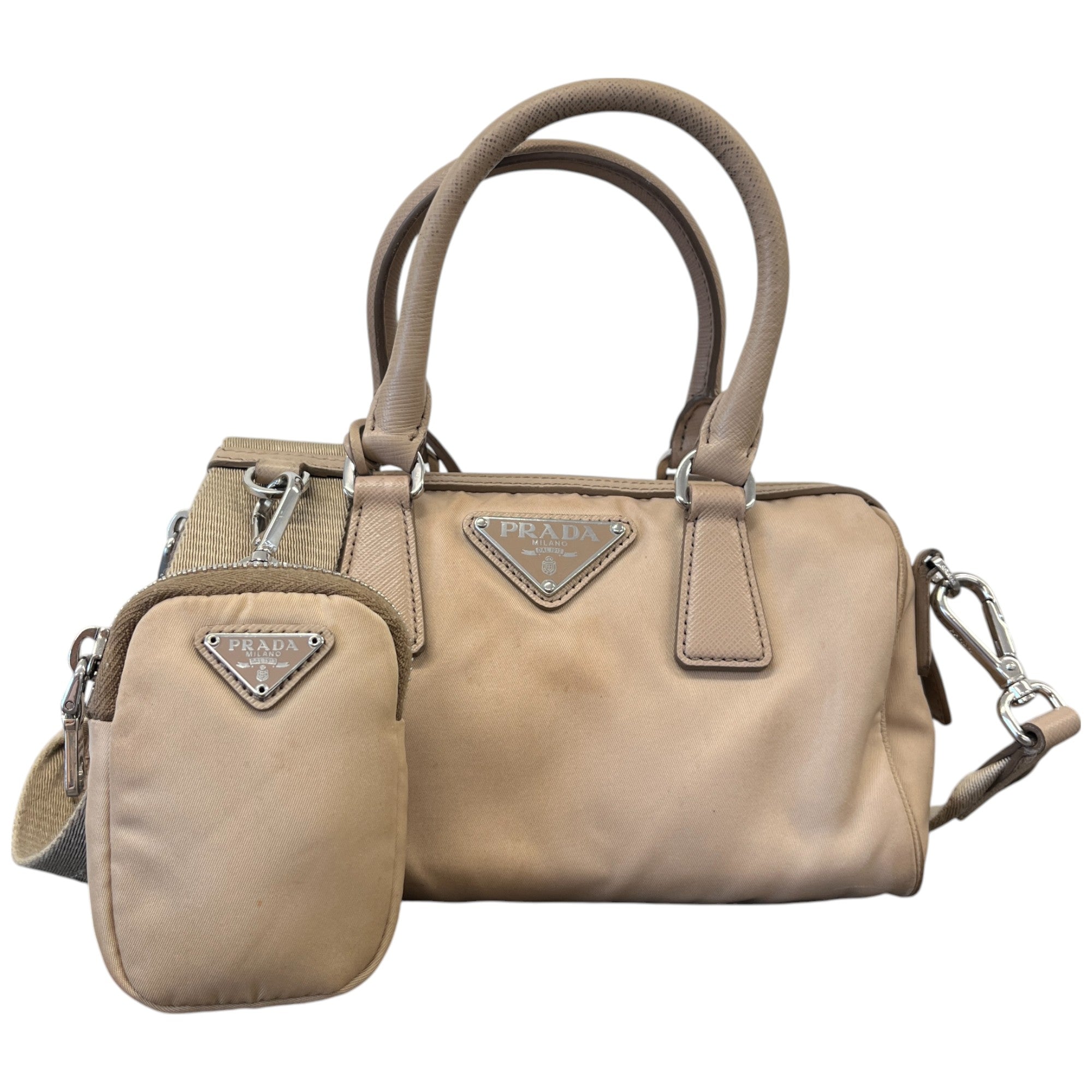 Women's Re-Edition 2005 Re-Nylon 2Way Bag Beige