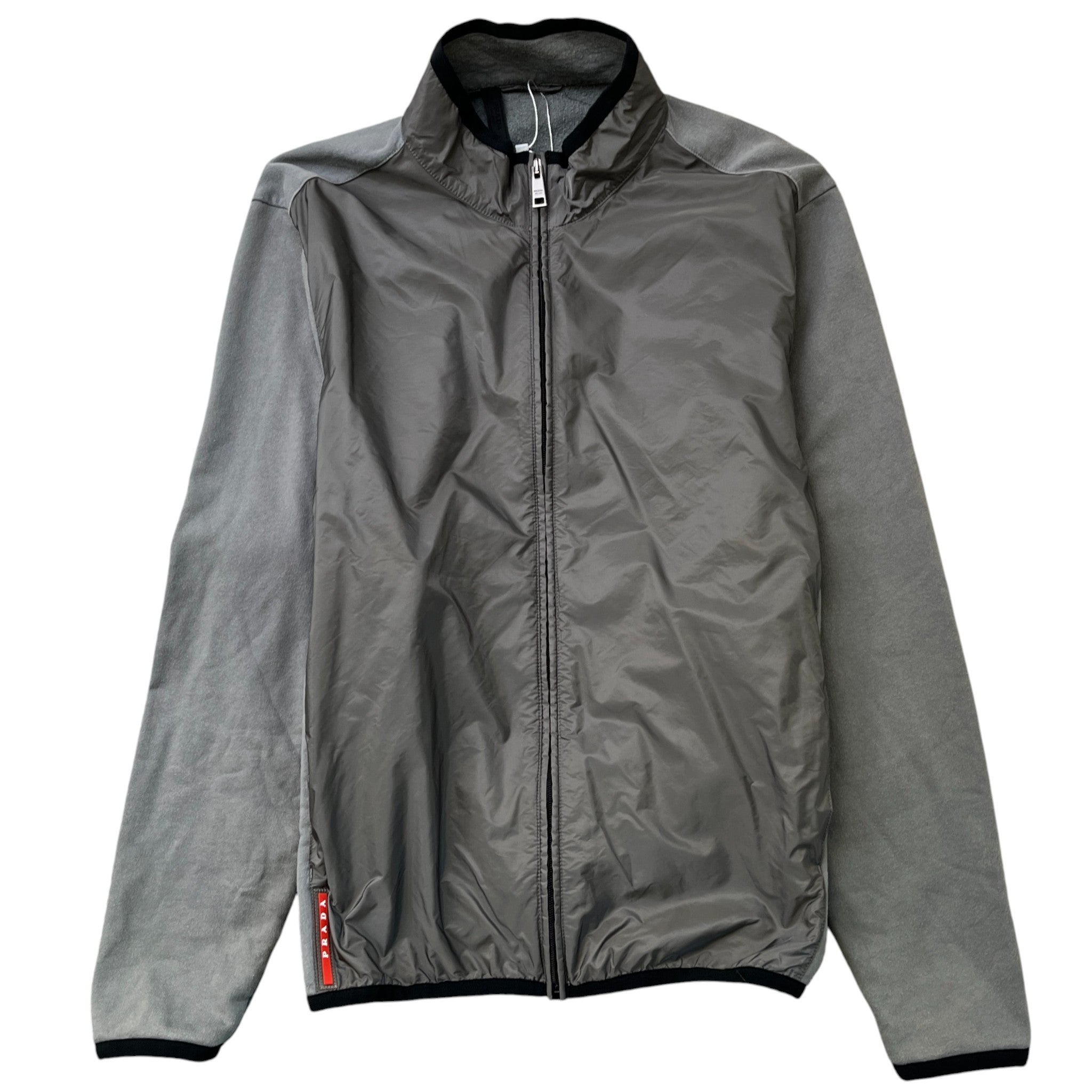 Men's Sport Logo Jacket Grey Size L