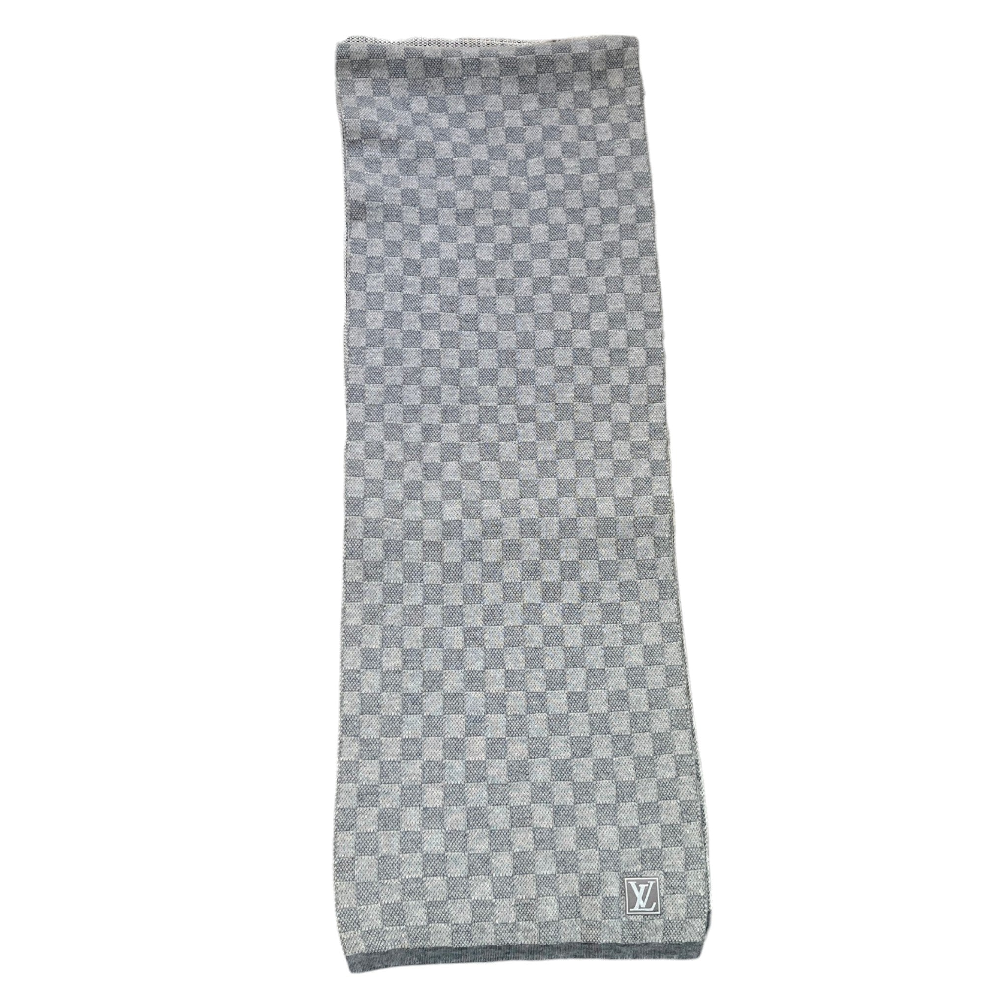 Men's Damier Scarf Grey