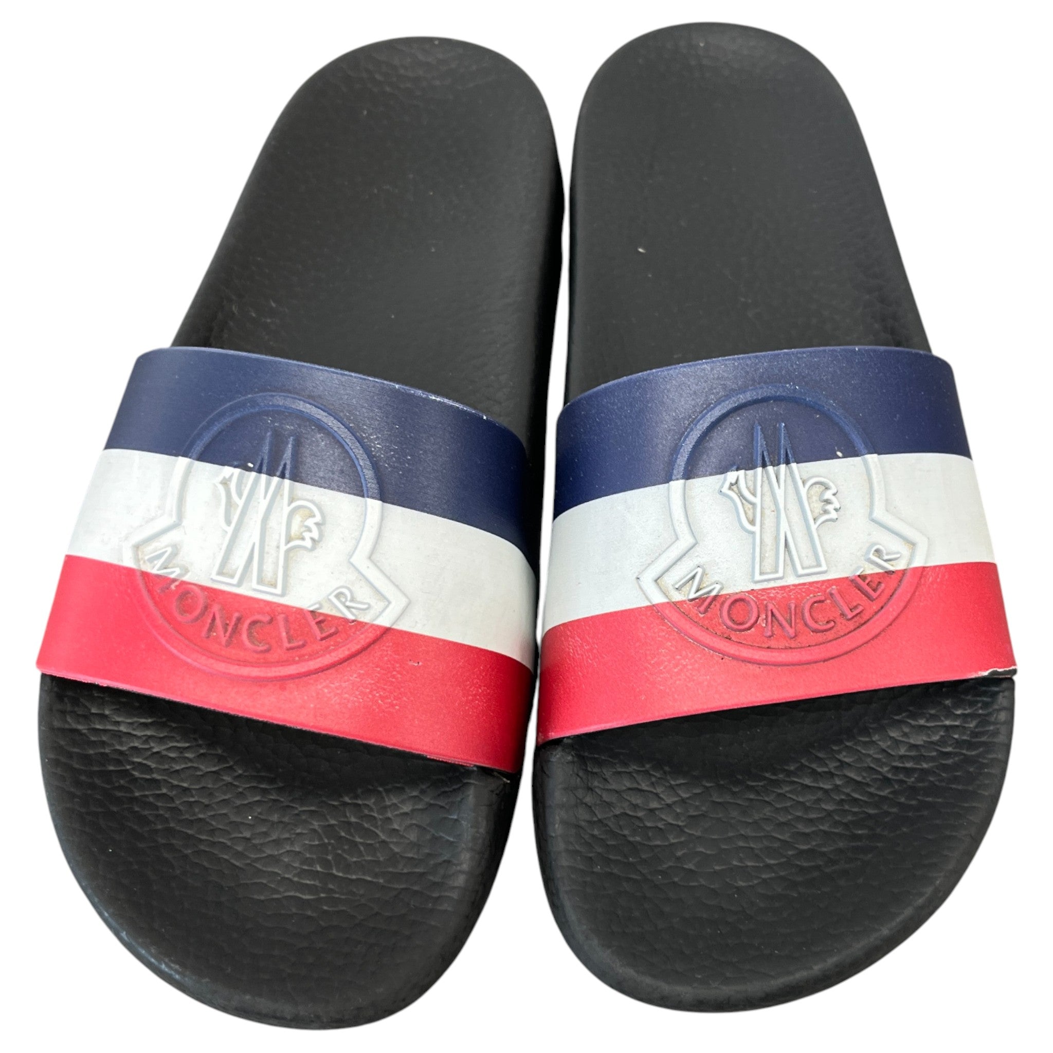 Women's Embossed Logo Slides Black Size EU 38 / UK 5
