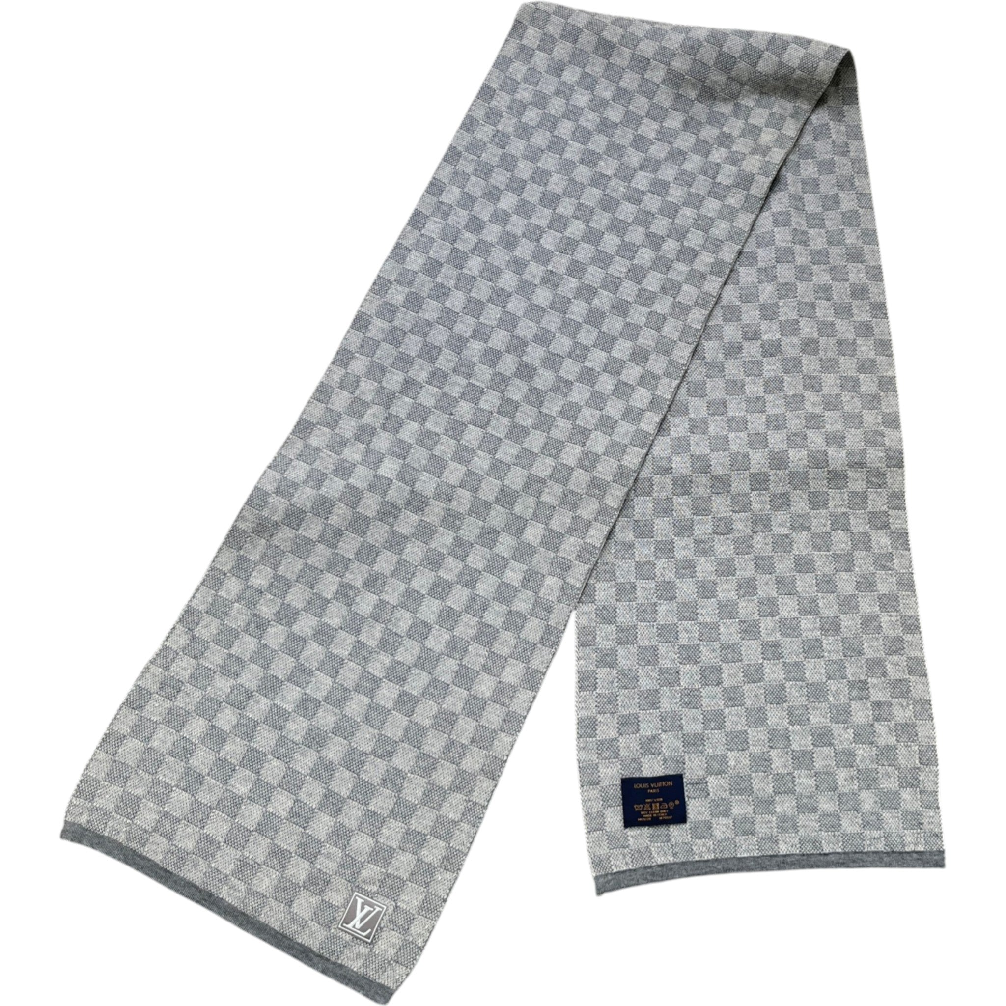 Men's Damier Scarf Grey