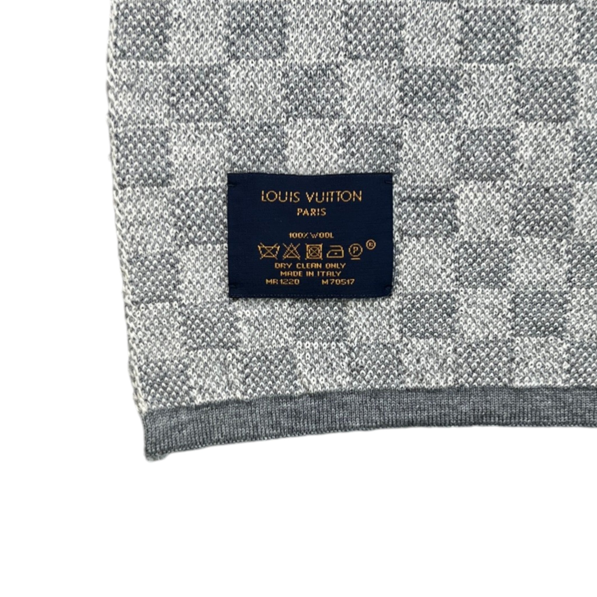 Men's Damier Scarf Grey