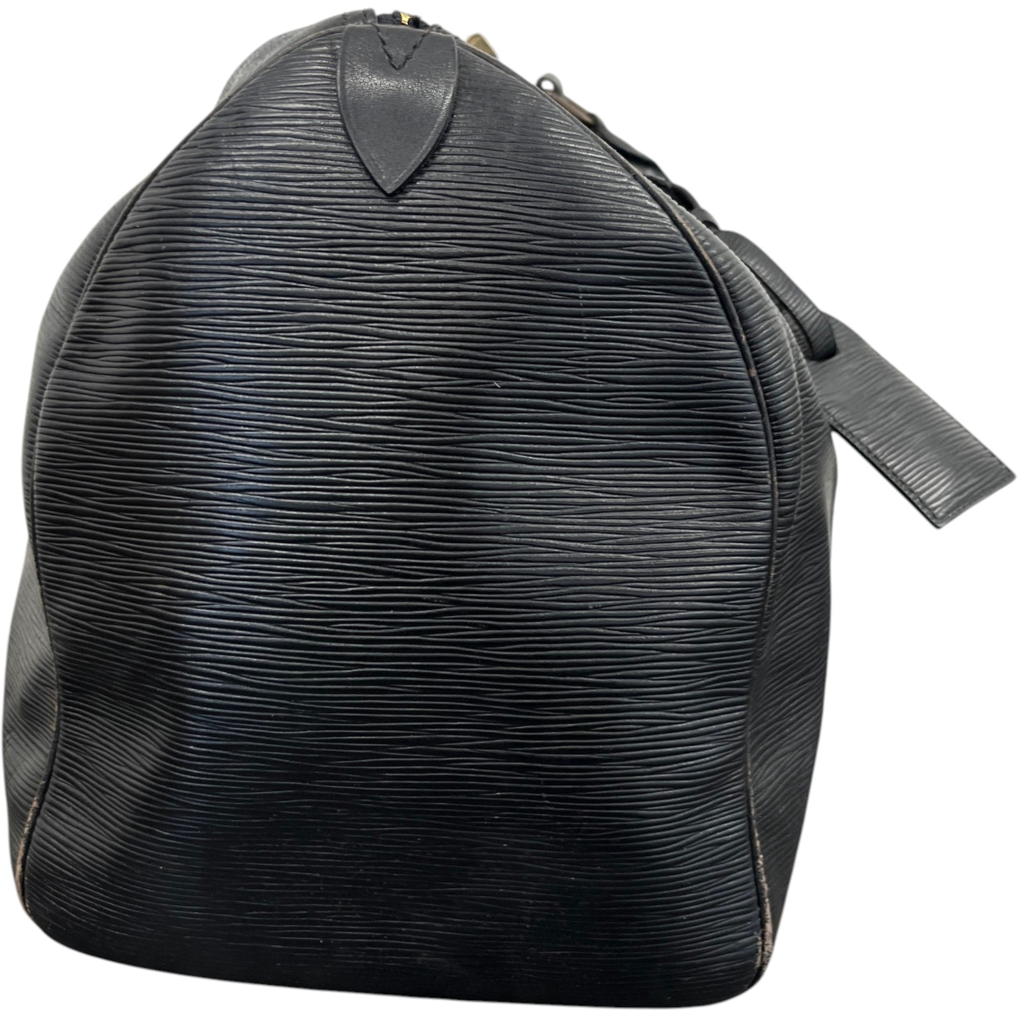 Men's Epi Leather Keepall Bag Black