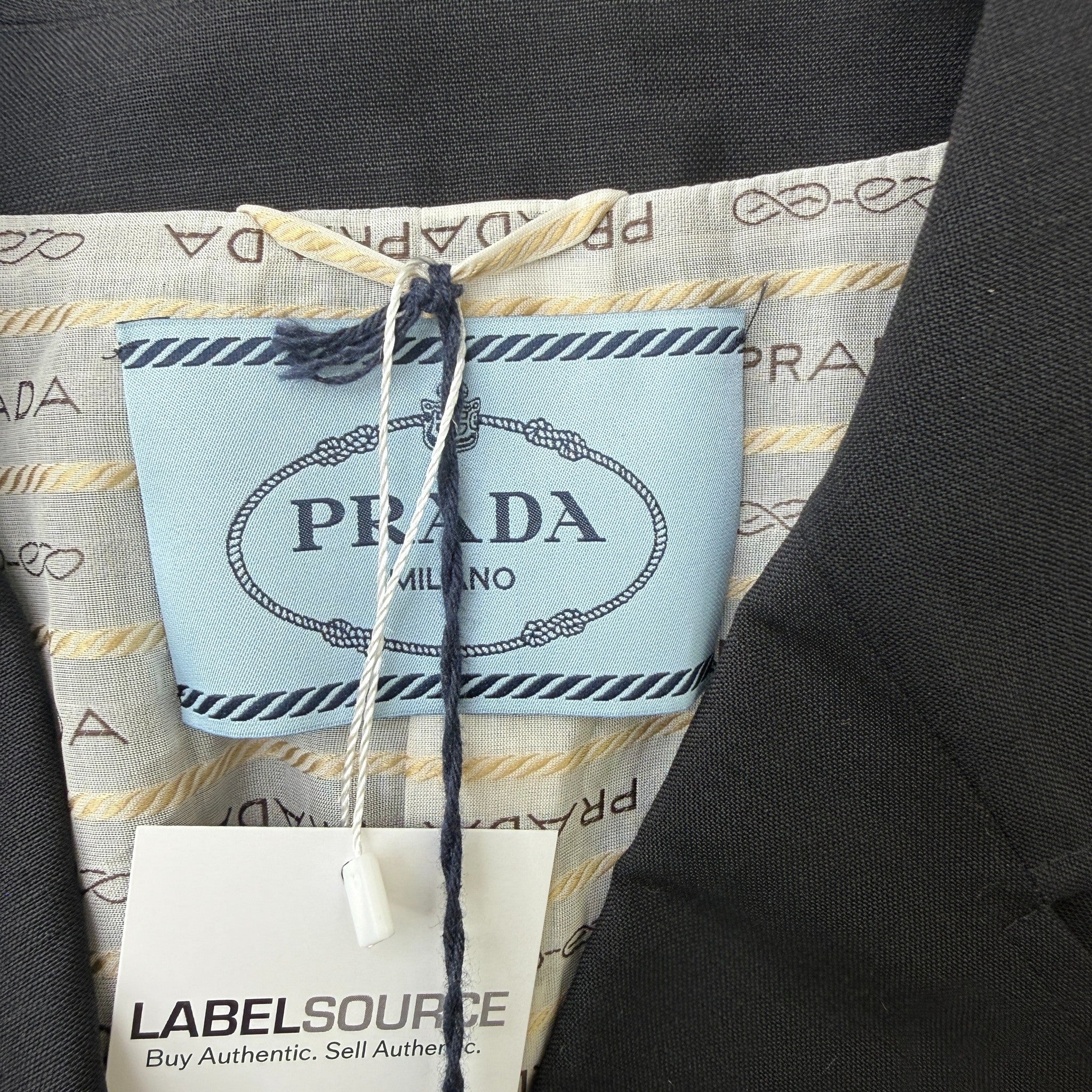 Women's Double Breasted Belted Blazer Jacket Black Size M