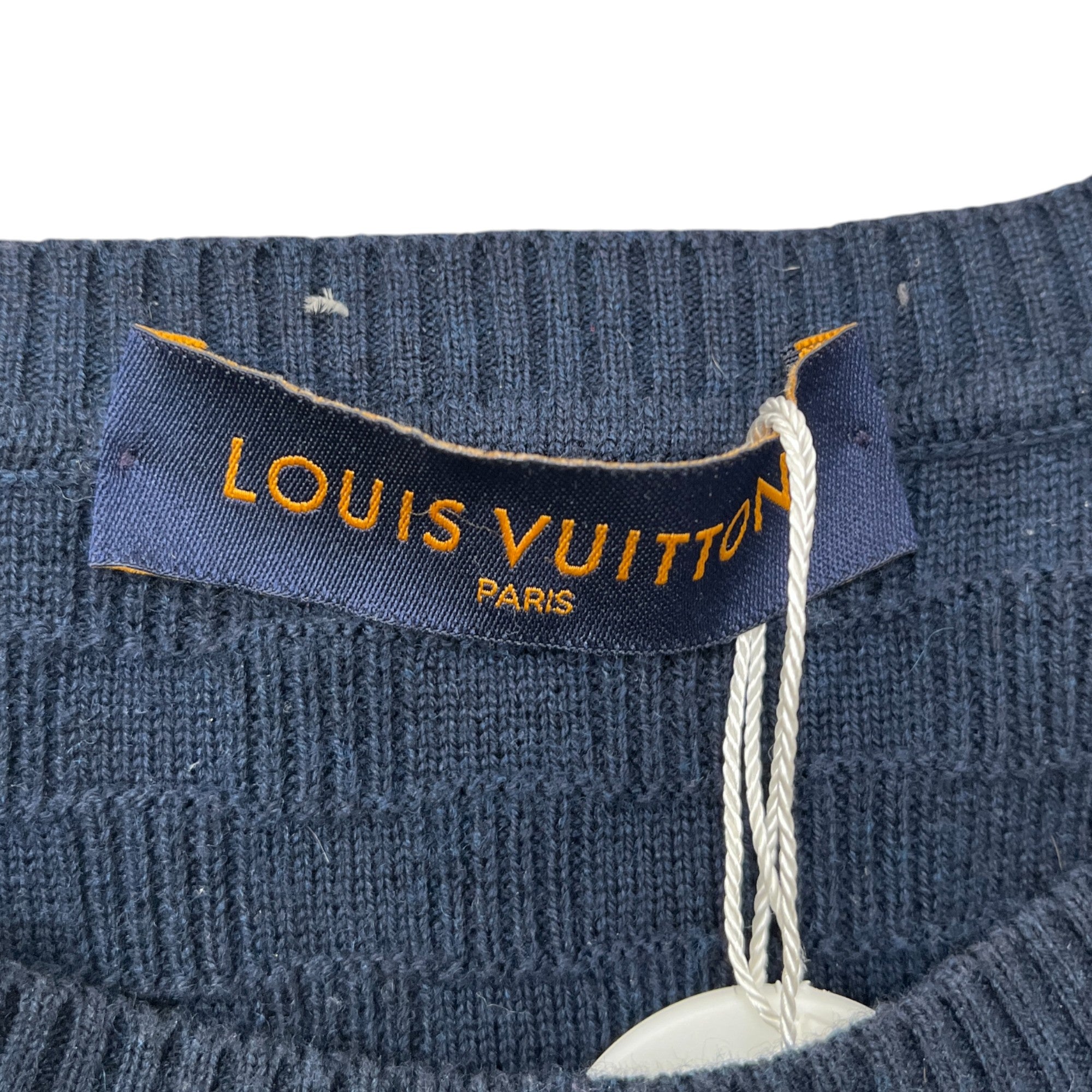 Men's Damier Signature Jumper Navy Size S