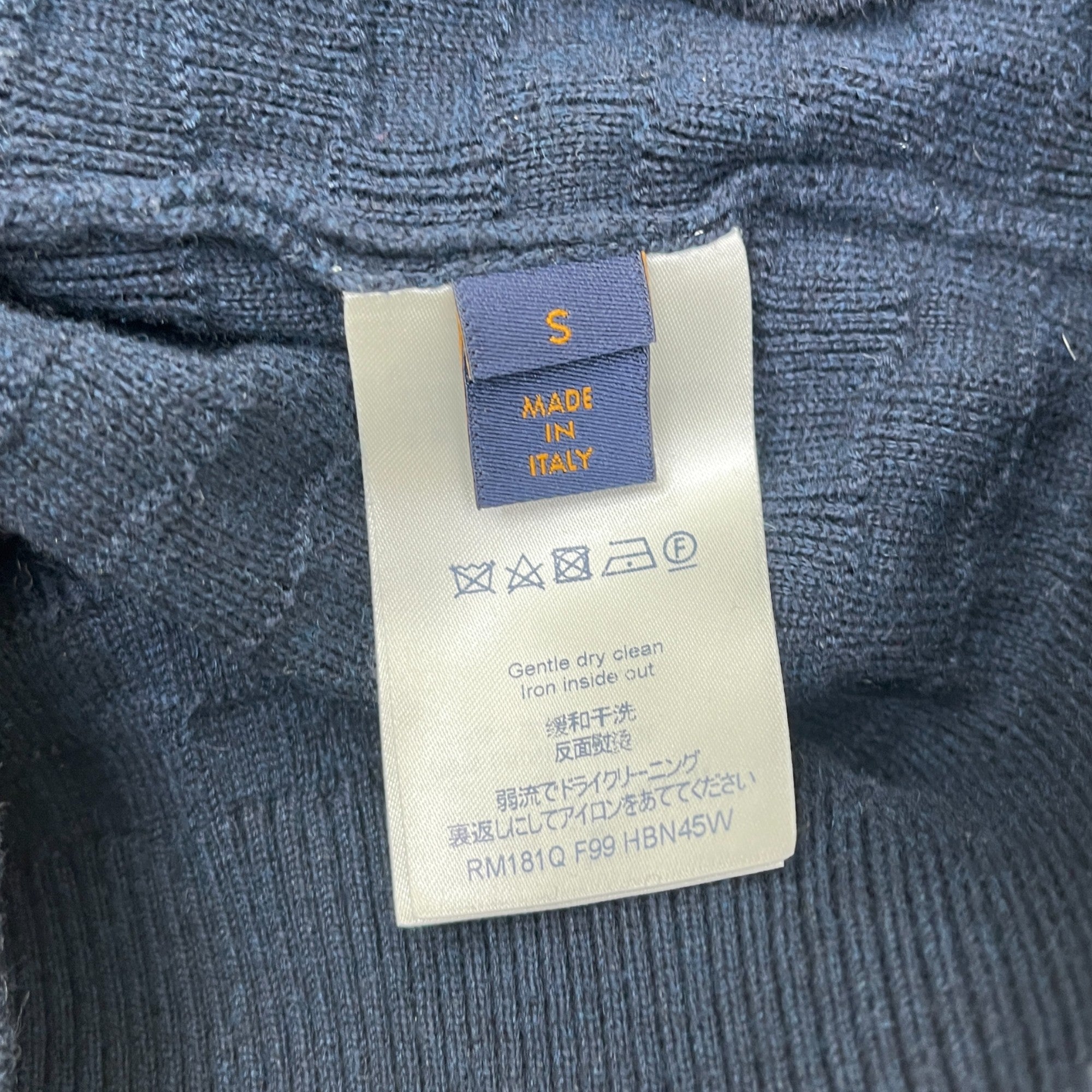 Men's Damier Signature Jumper Navy Size S