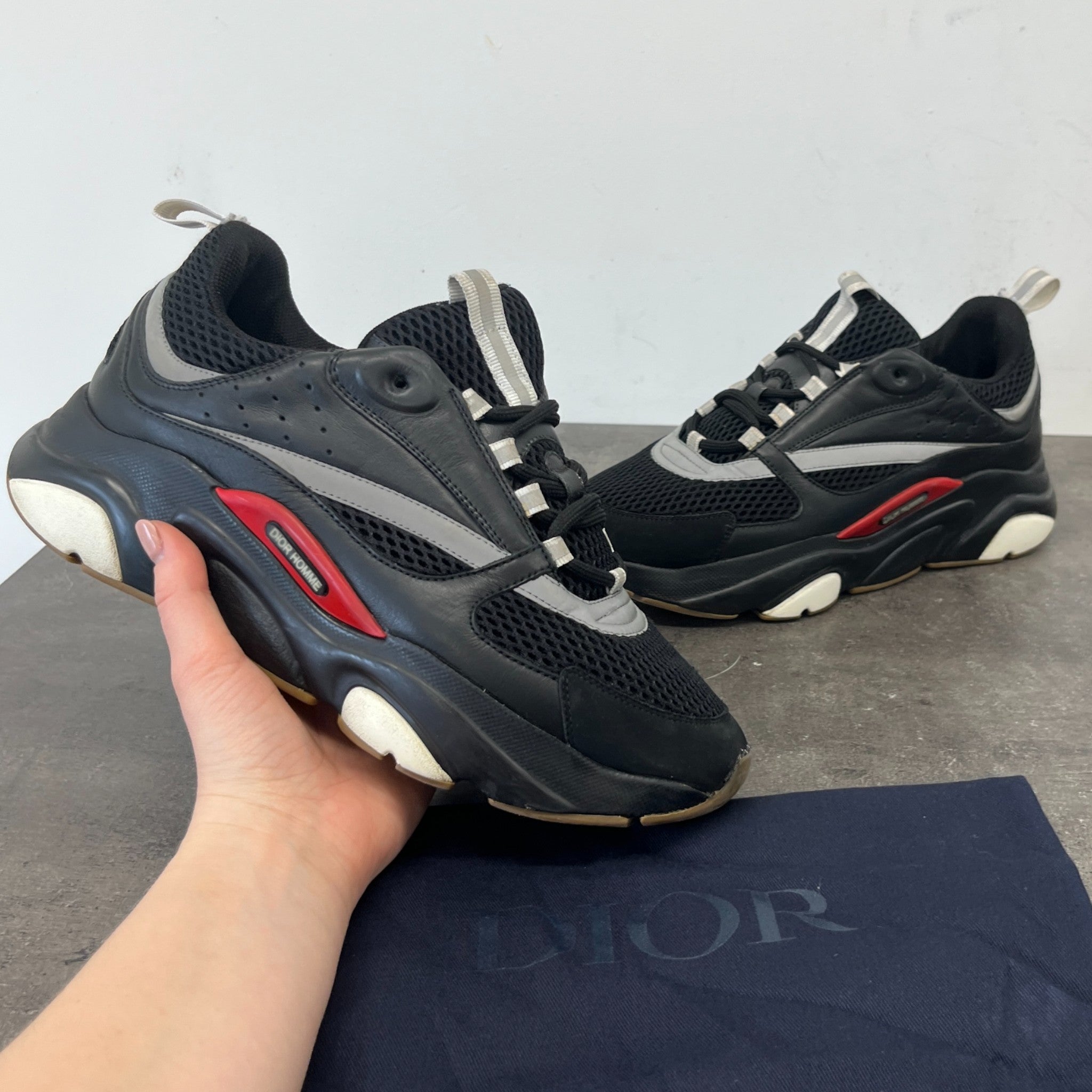 Men's B22 Low Trainers Black Size EU 41.5 / UK 7.5