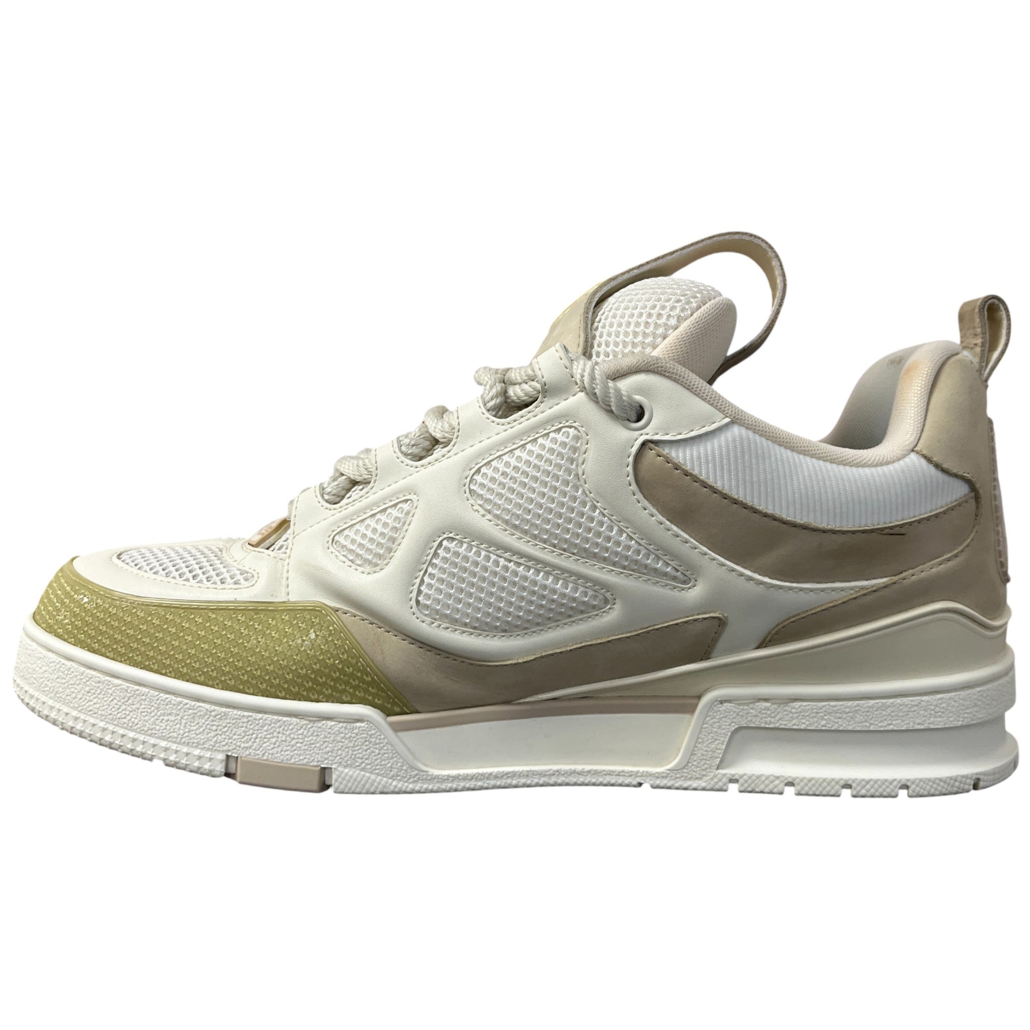 Men's Lv Skate Low Trainers Beige Size EU 45 / UK 11