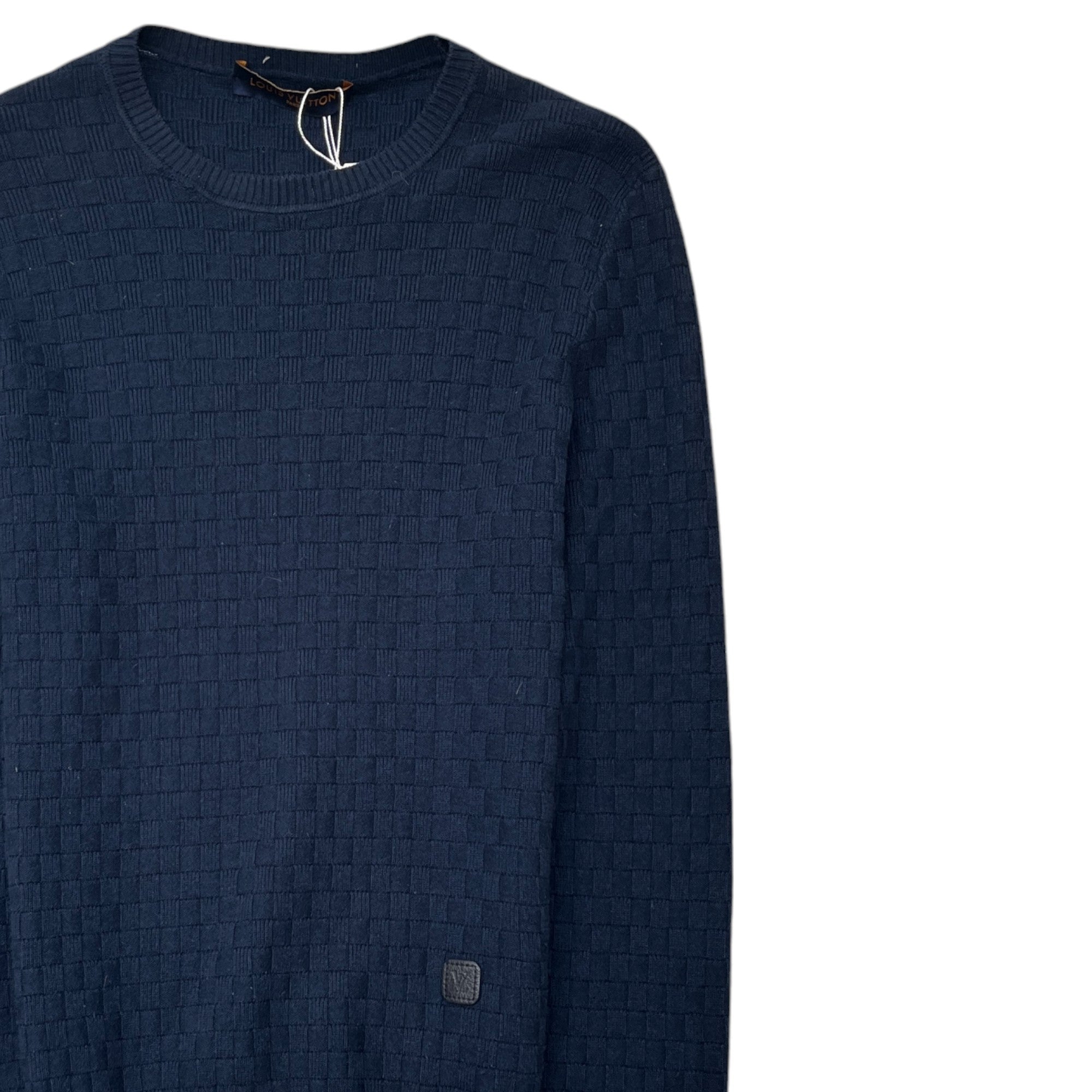 Men's Damier Signature Jumper Navy Size S