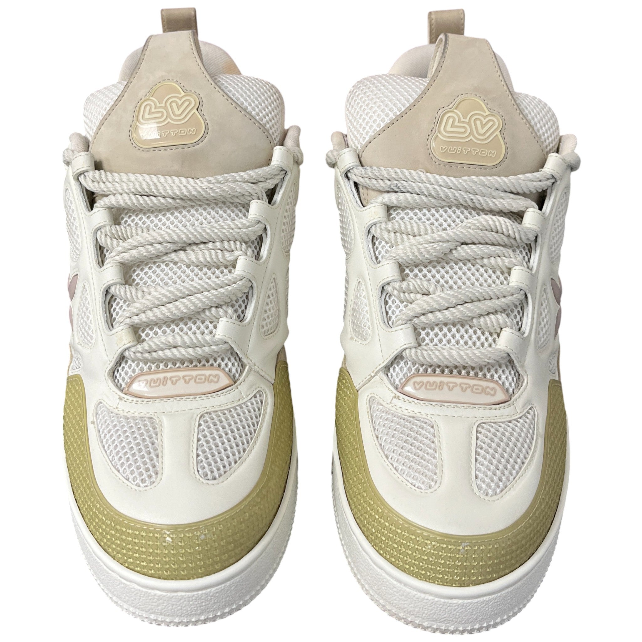 Men's Lv Skate Low Trainers Beige Size EU 45 / UK 11