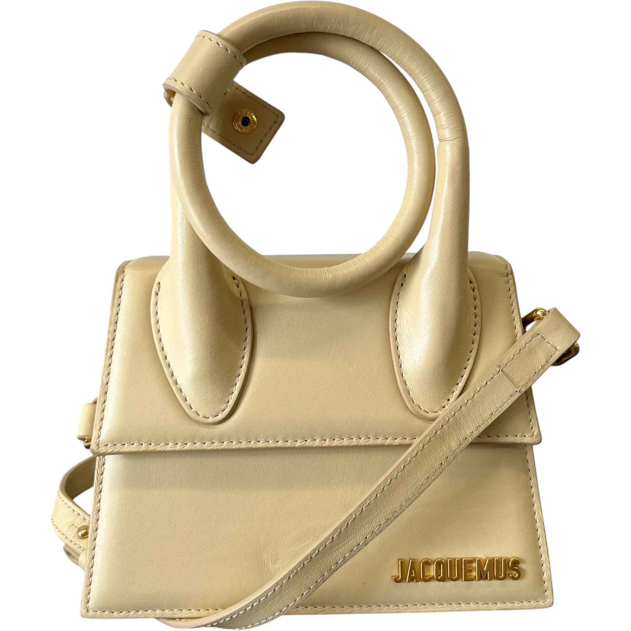 Women's Le Chiquito Noeud Medium Handbag Cream