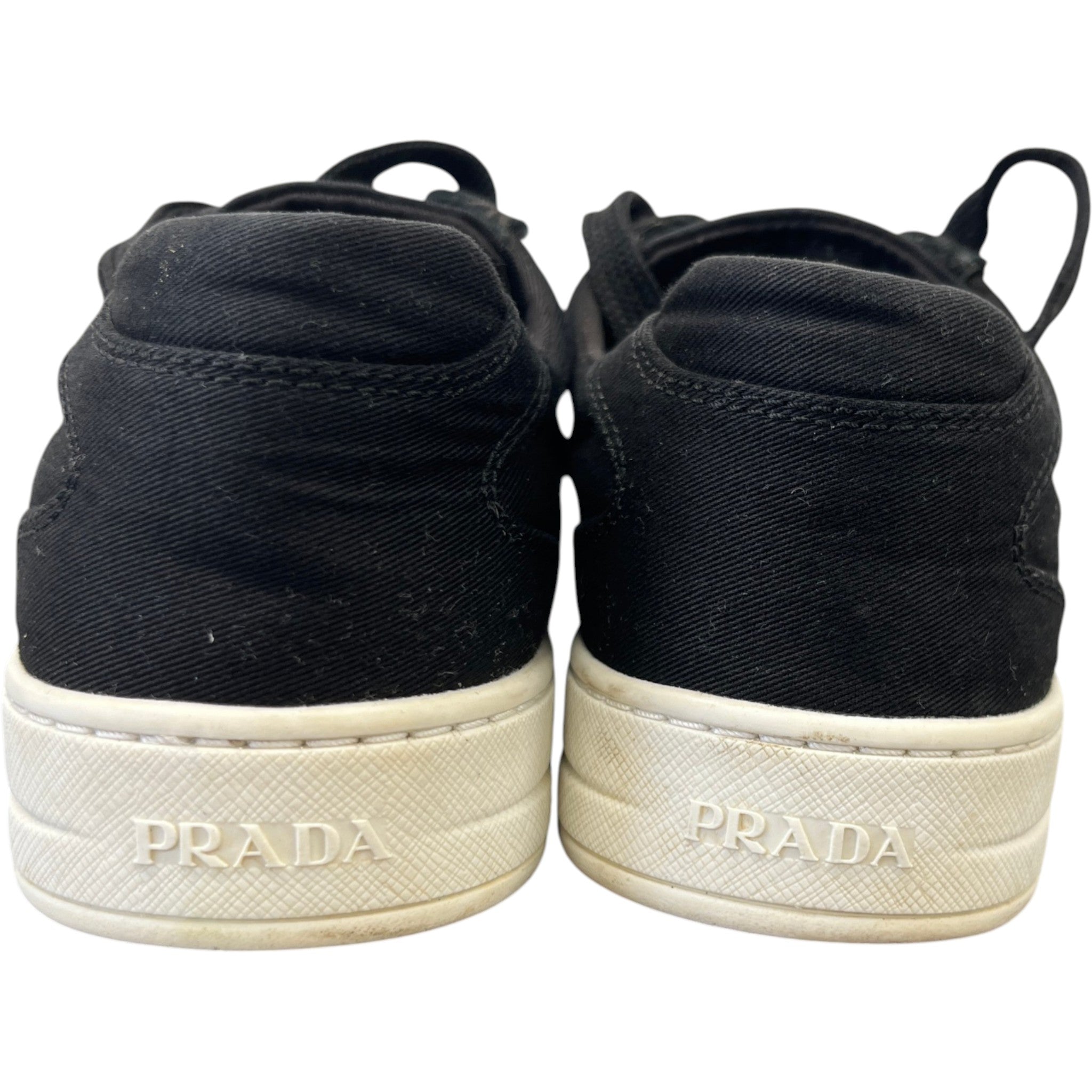 Women's Plaque Logo Low Trainers Black Size EU 37 / UK 4