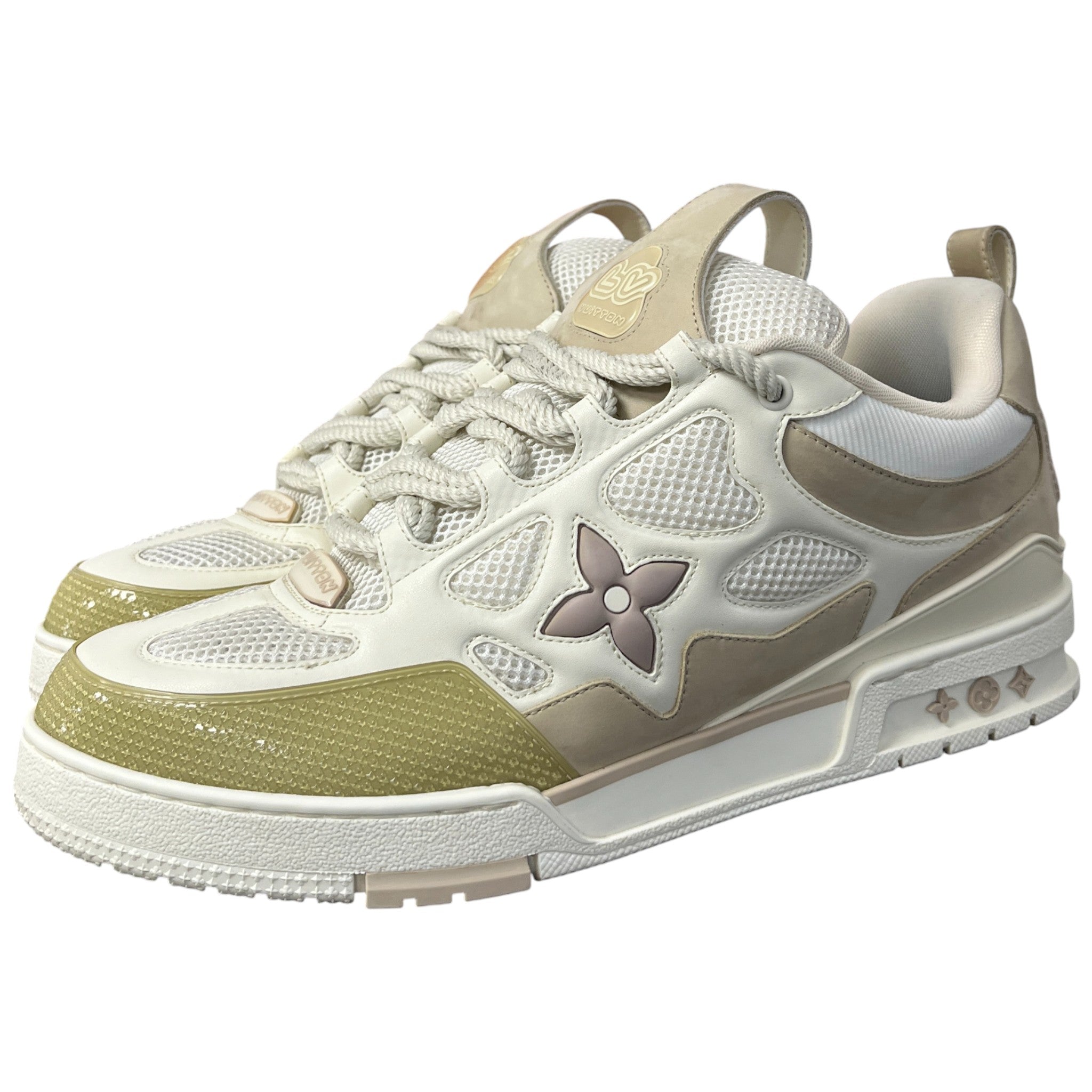 Men's Lv Skate Low Trainers Beige Size EU 45 / UK 11