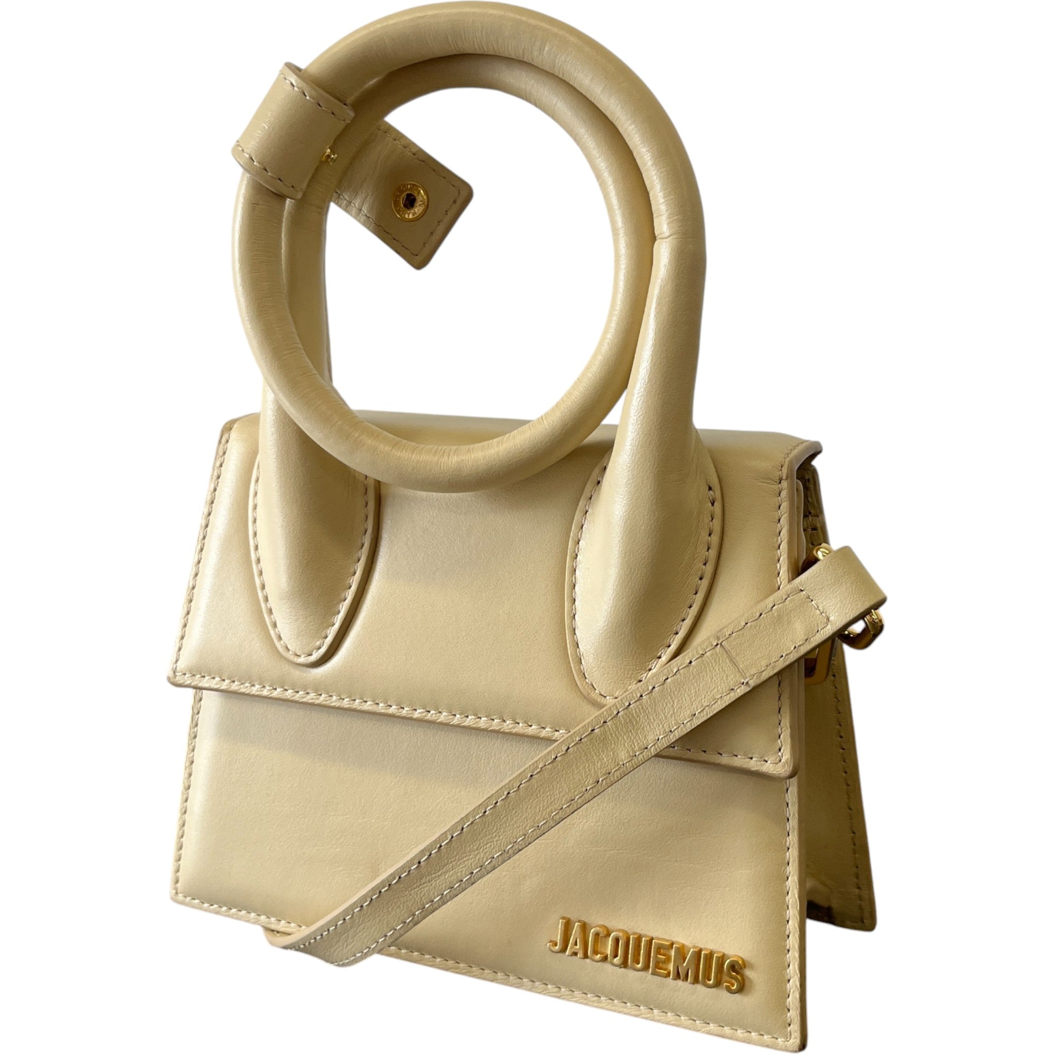 Women's Le Chiquito Noeud Medium Handbag Cream